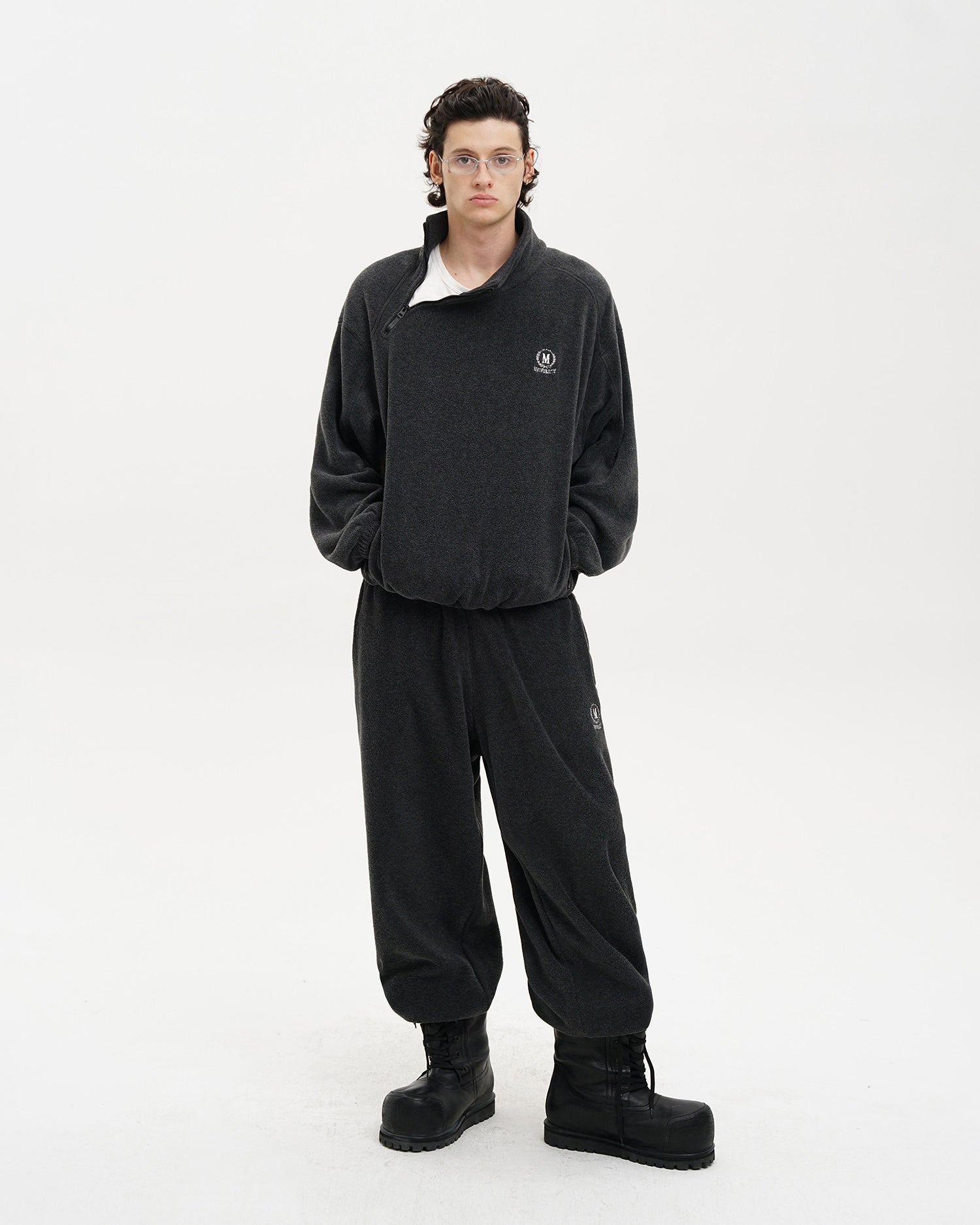 Panelled Anti-Static Fleece Track Jacket