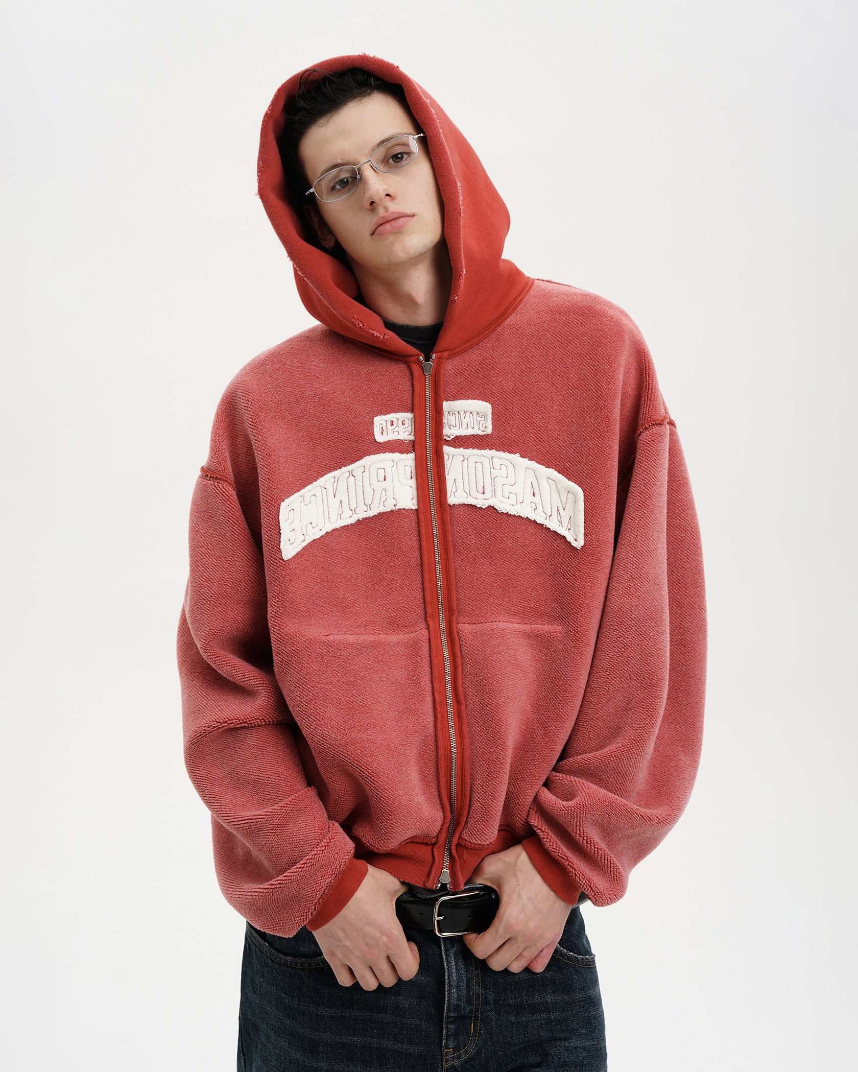 Yanze Washed Zip Hoodie