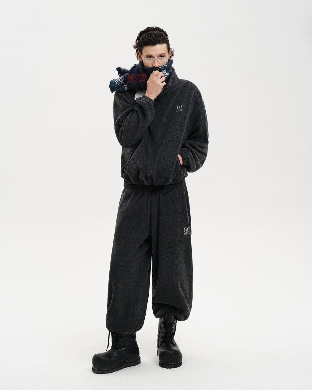 Panelled Anti-Static Fleece Sweatpants