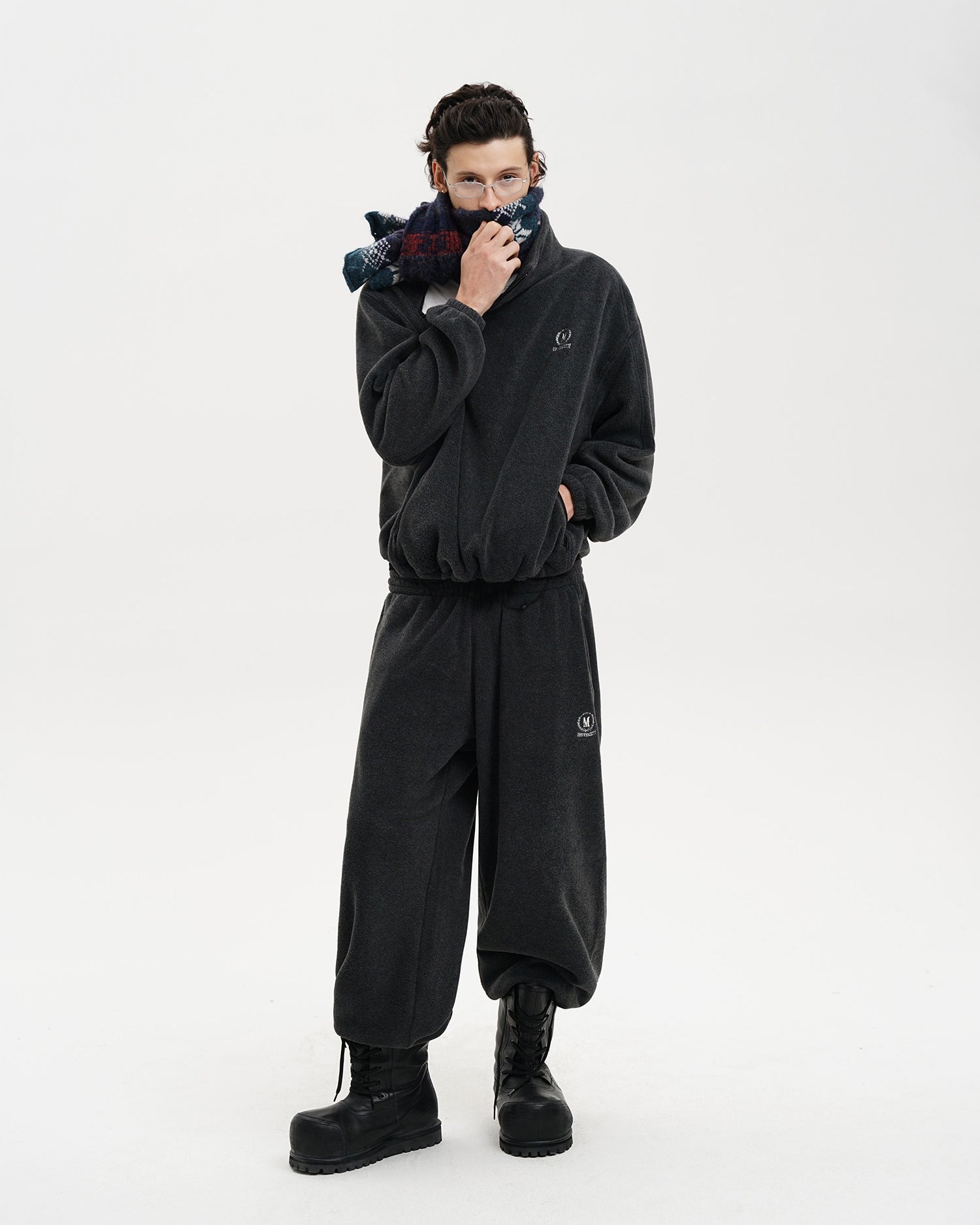 Panelled Anti-Static Fleece Sweatpants