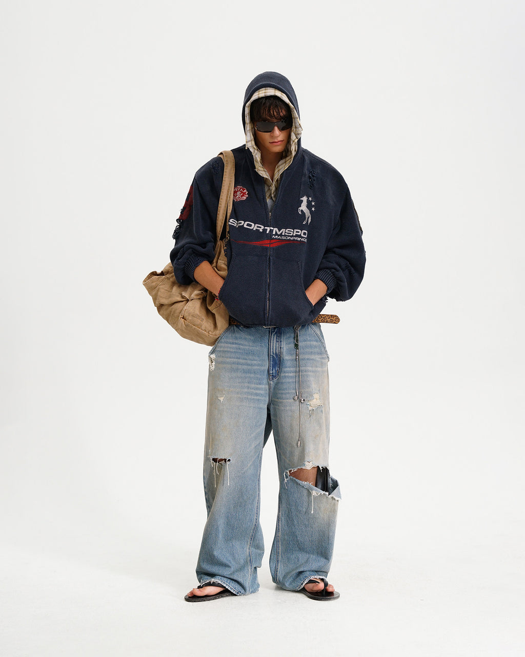 Azakuza Knit Zip Hoodie