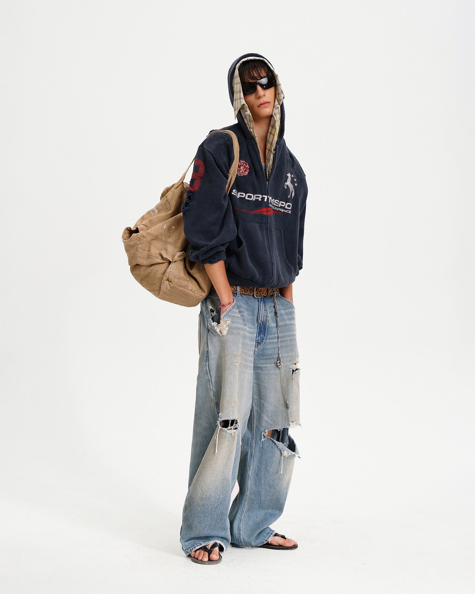 Azakuza Knit Zip Hoodie