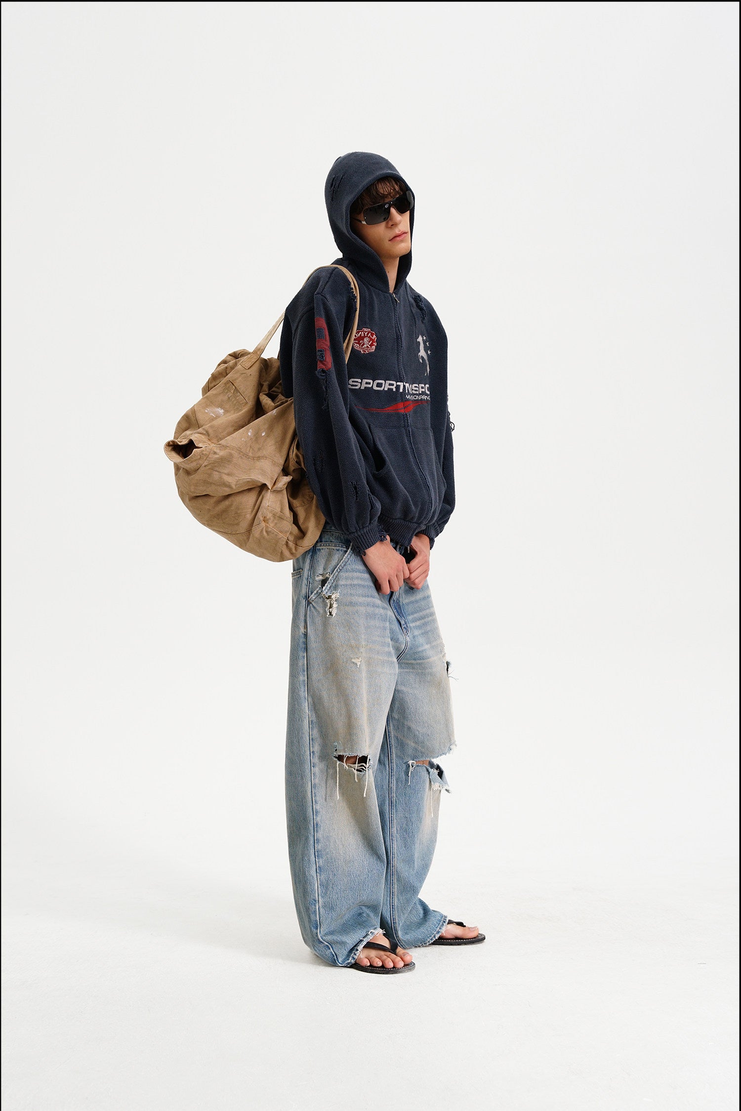 Azakuza Knit Zip Hoodie