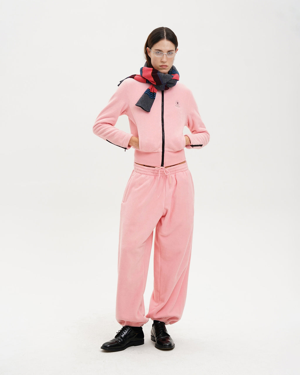 Panelled Anti-Static Fleece Track Jacket
