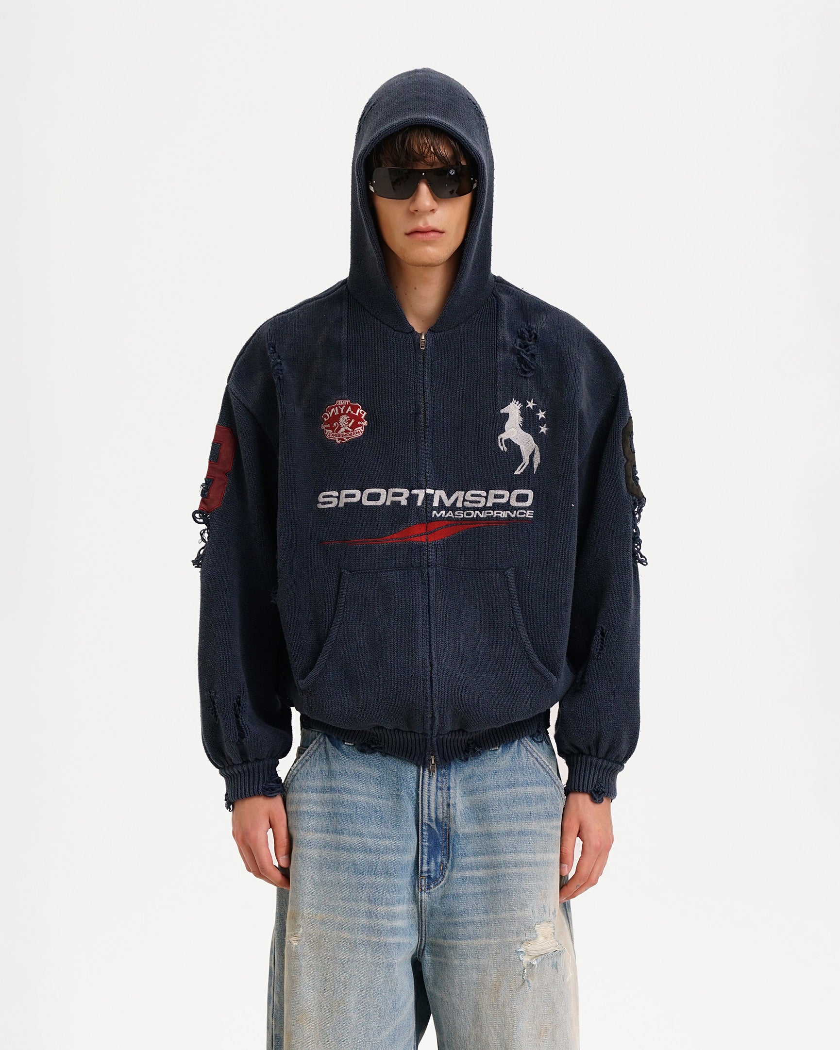 Azakuza Knit Zip Hoodie