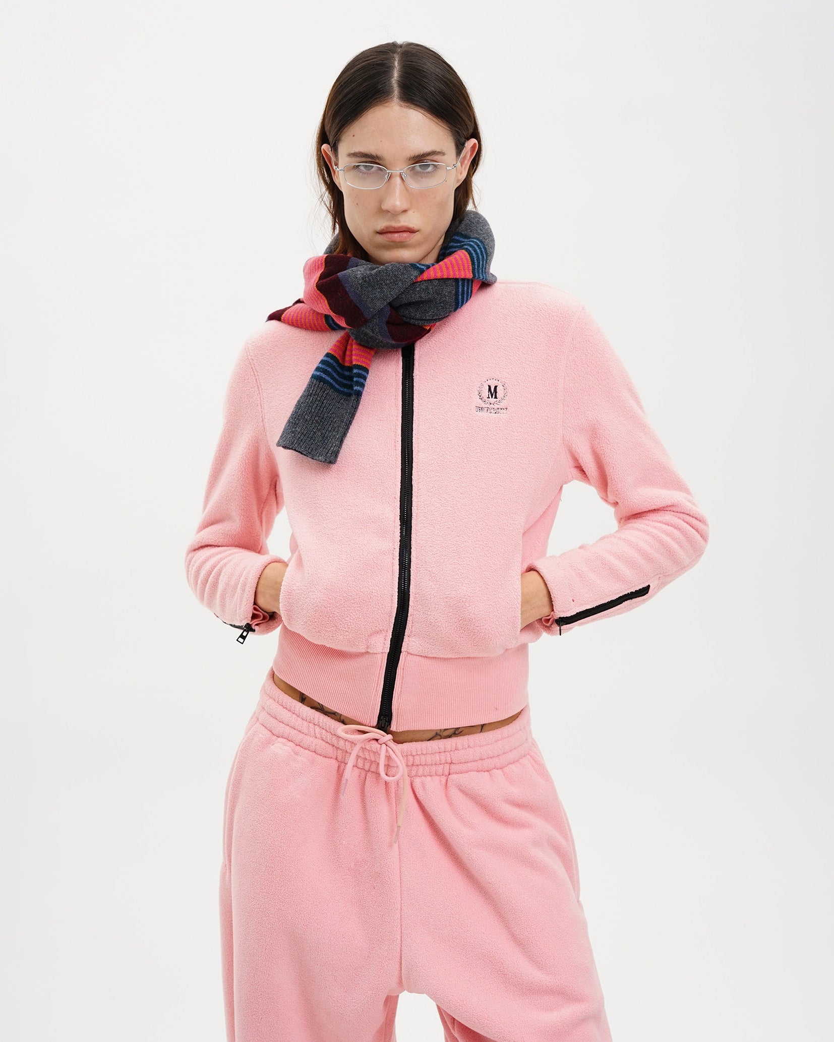Panelled Anti-Static Fleece Track Jacket