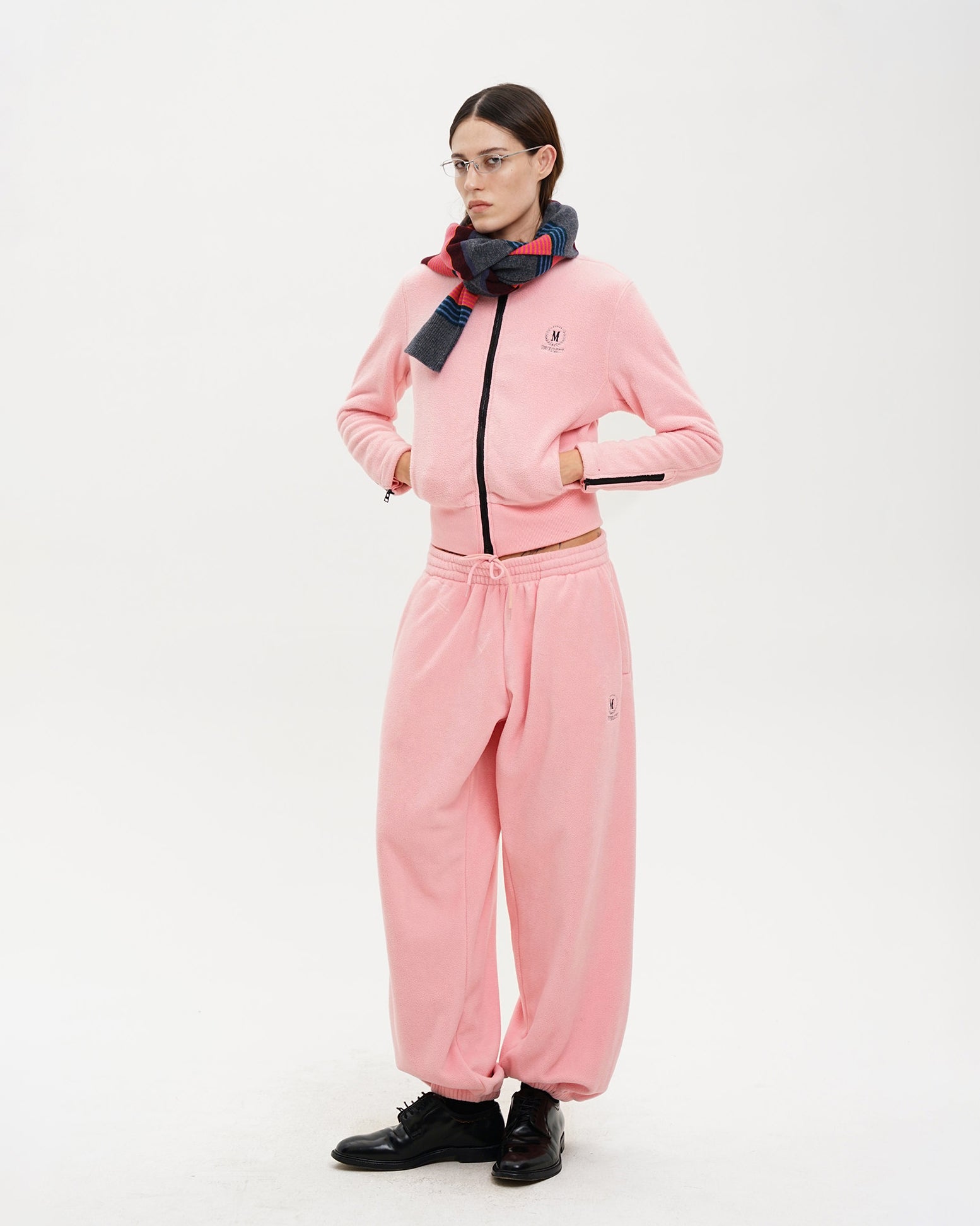 Panelled Anti-Static Fleece Sweatpants