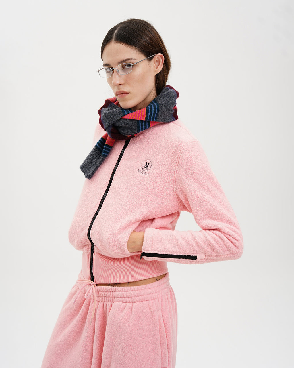 Panelled Anti-Static Fleece Track Jacket