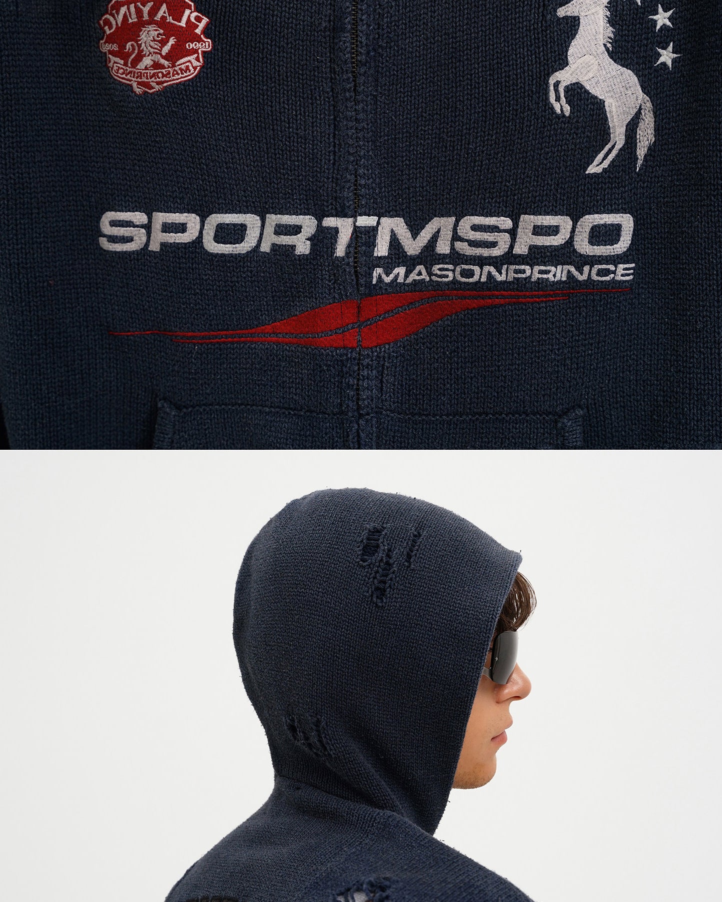 Azakuza Knit Zip Hoodie