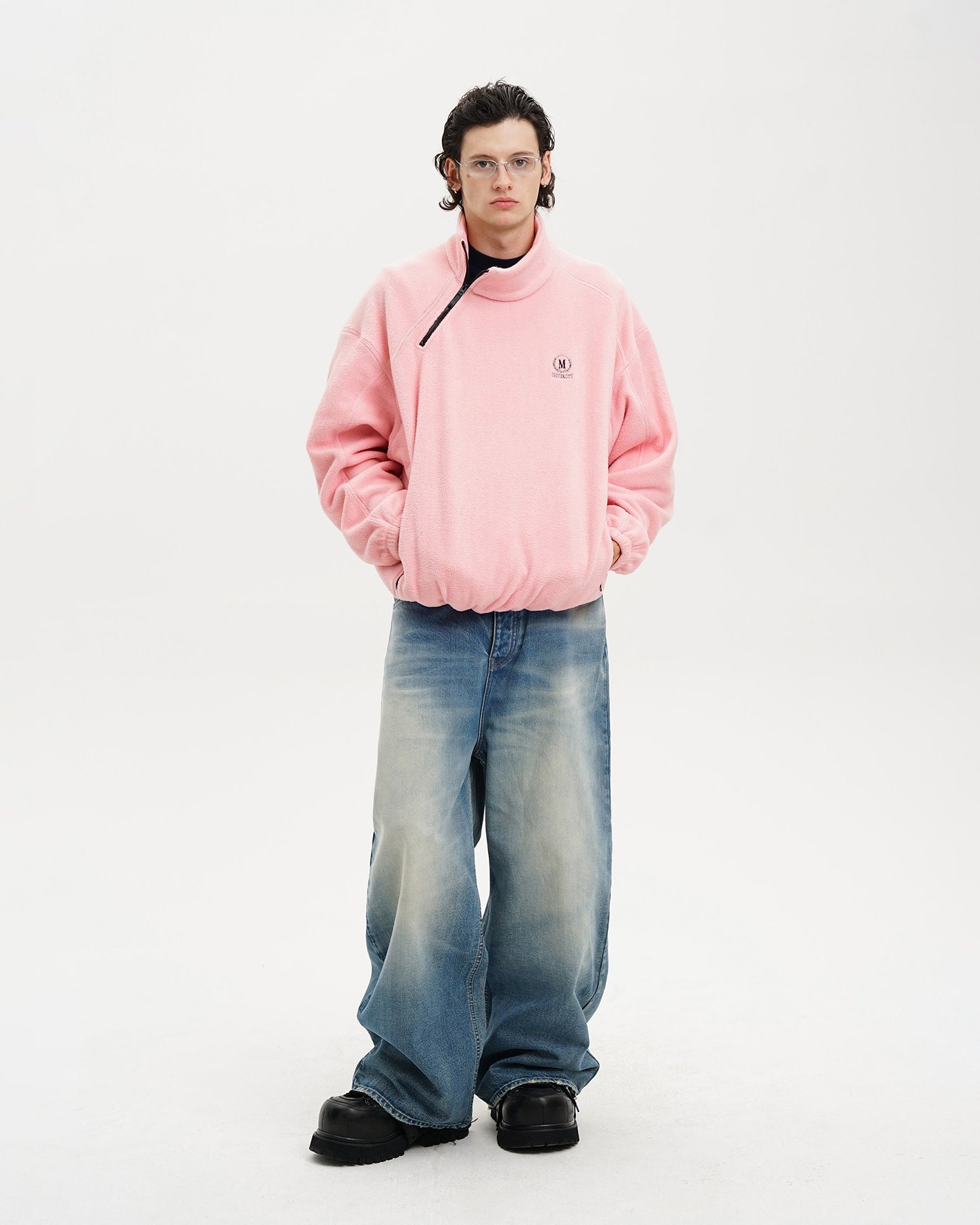 Panelled Anti-Static Fleece Track Jacket
