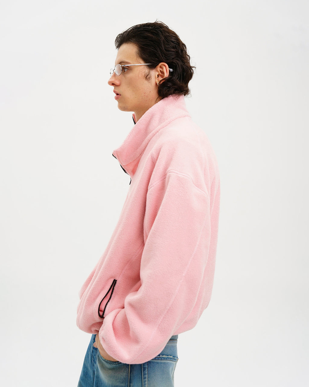 Panelled Anti-Static Fleece Track Jacket