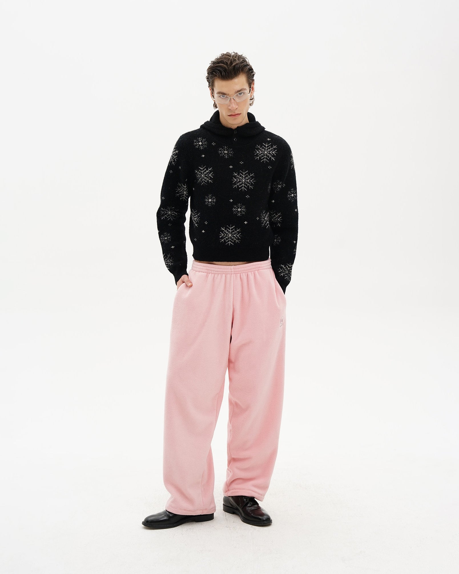 Panelled Anti-Static Fleece Sweatpants