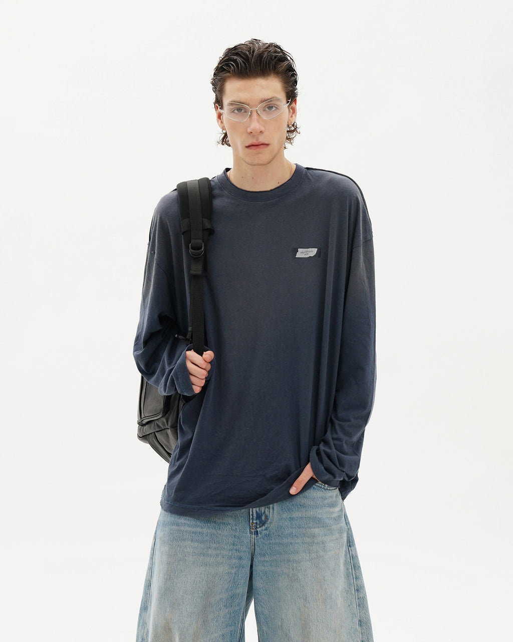 Organic Cotton Longsleeve Tee - Off Shoulder