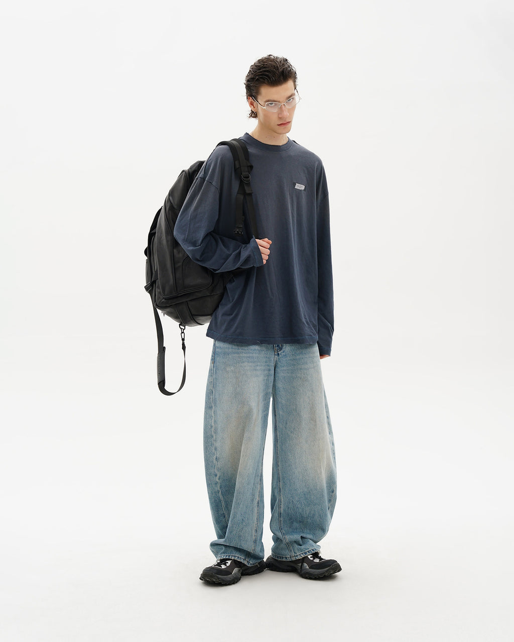 Organic Cotton Longsleeve Tee - Off Shoulder