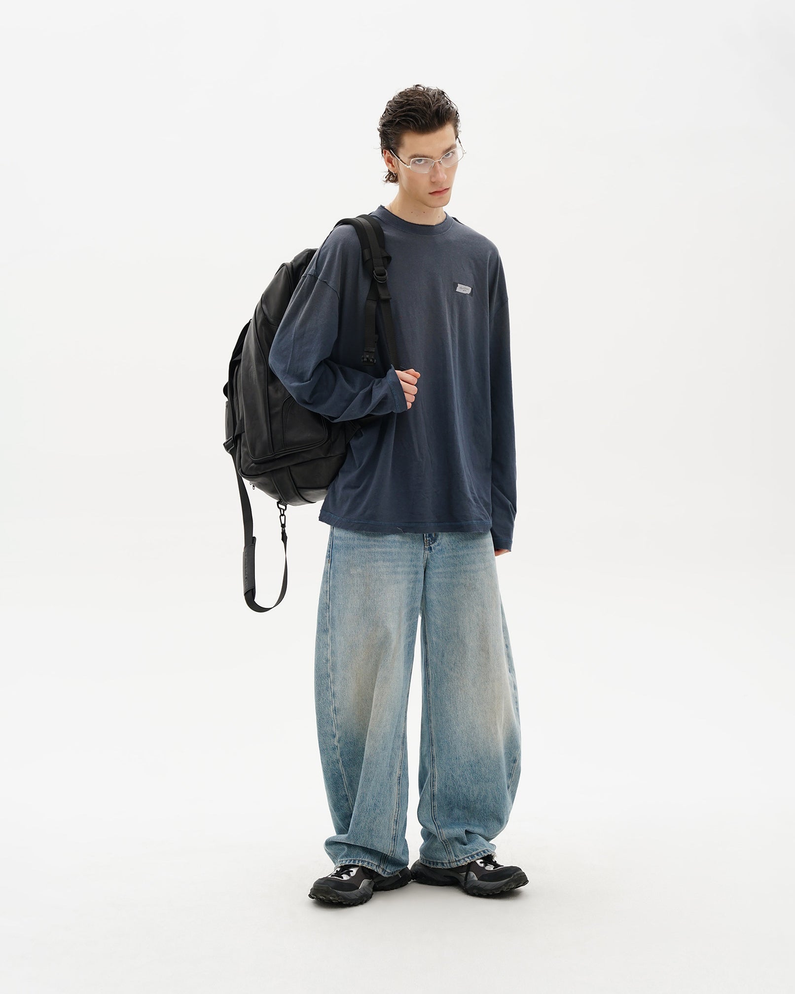 Organic Cotton Longsleeve Tee - Off Shoulder