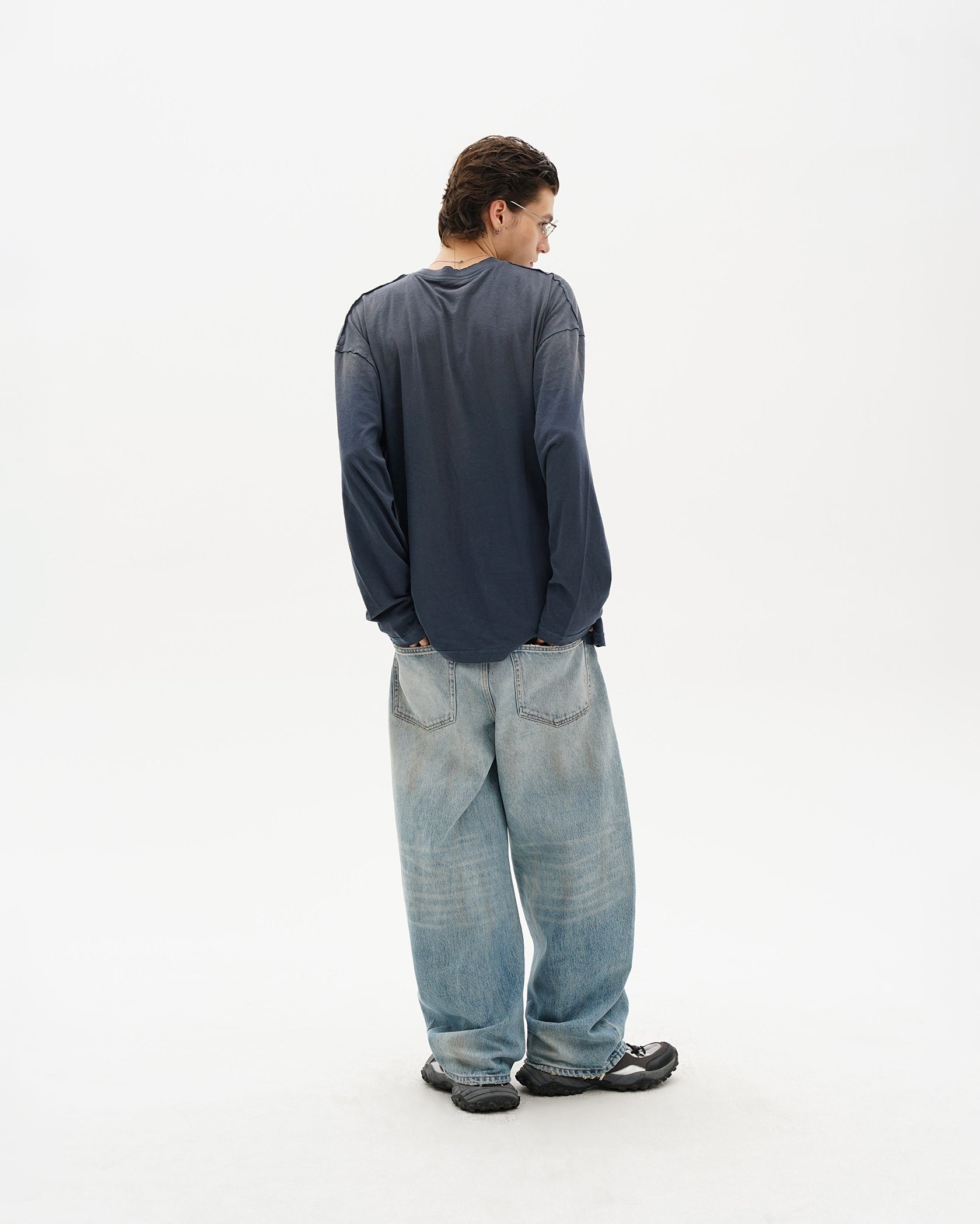 Organic Cotton Longsleeve Tee - Off Shoulder