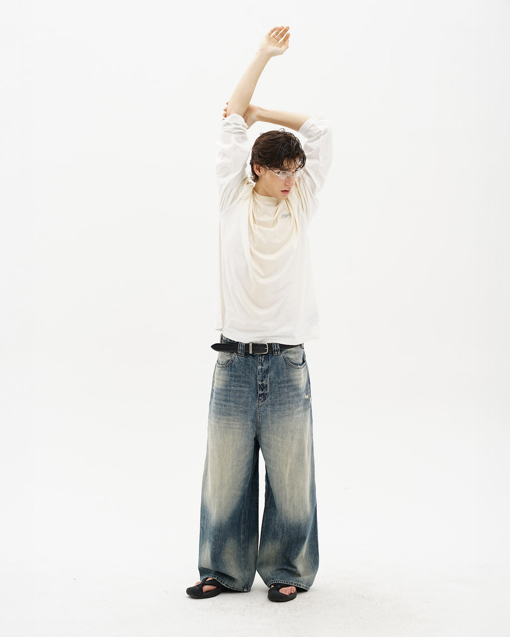 Organic Cotton Longsleeve Tee - Off Shoulder