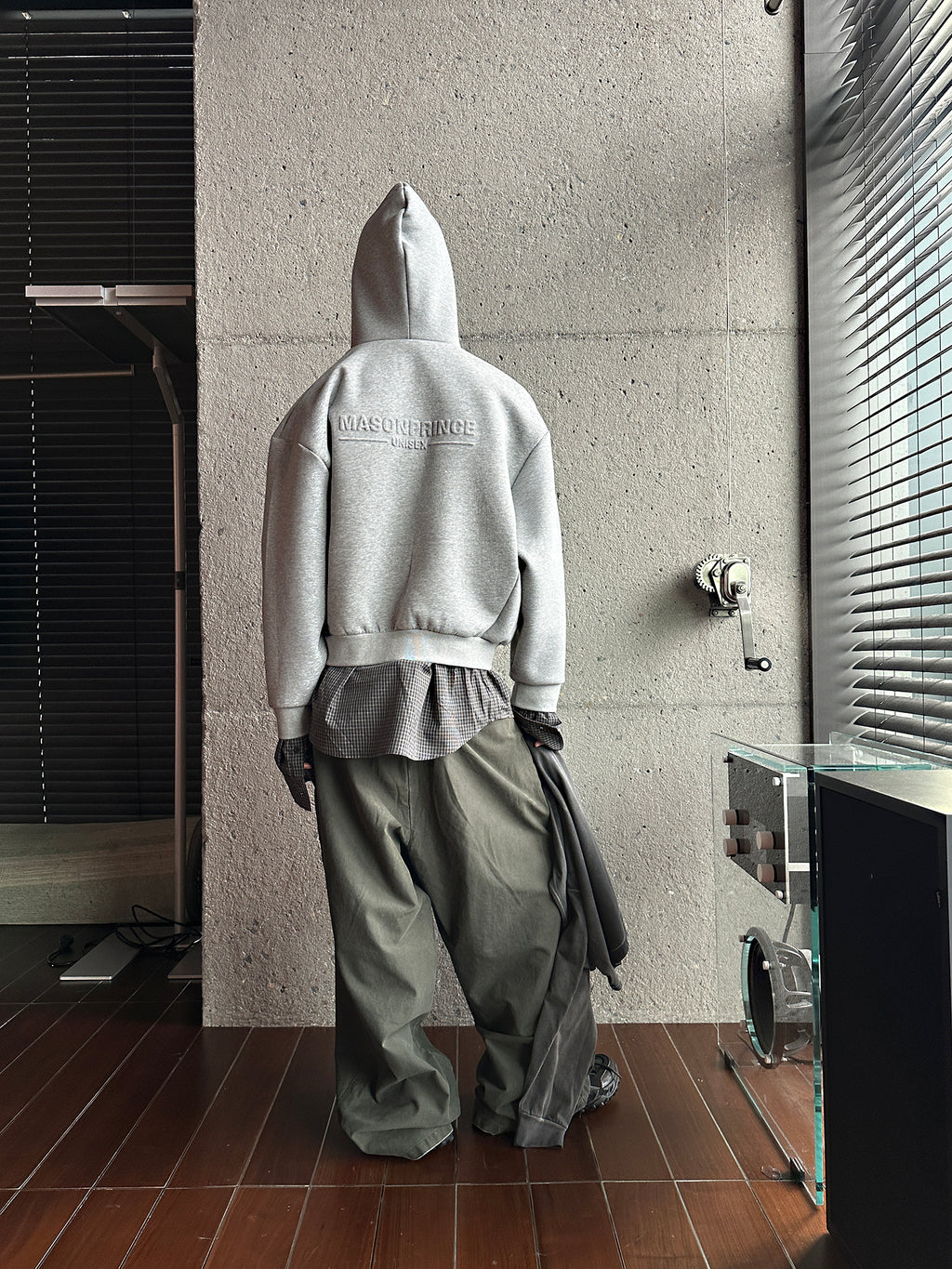 Double Layer Hooded Sweatshirt