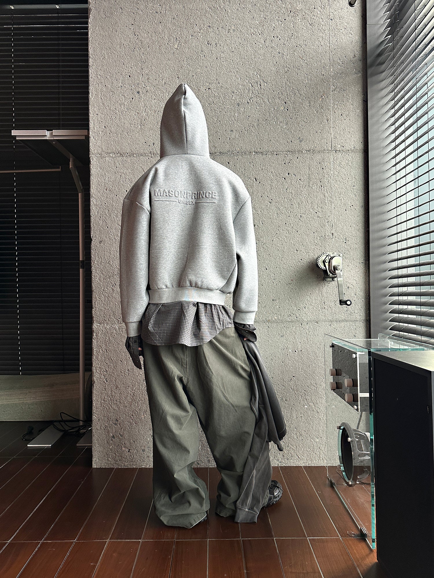 Double Layer Hooded Sweatshirt
