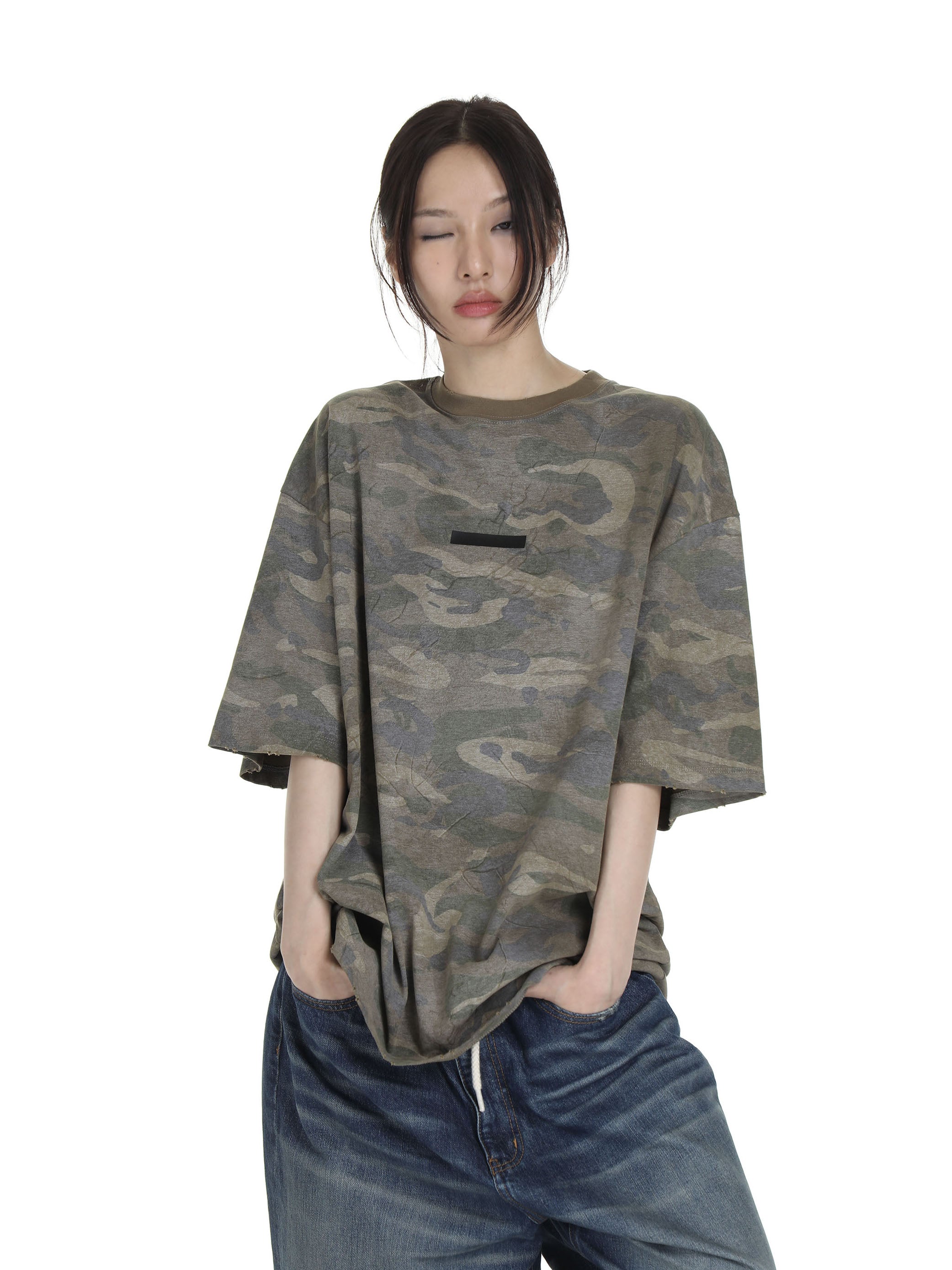 Y2K Camouflage T-shirt
