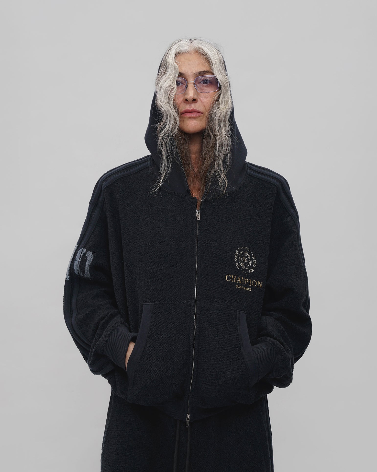 Champion Exclusive Embroidered Zip Hoodie