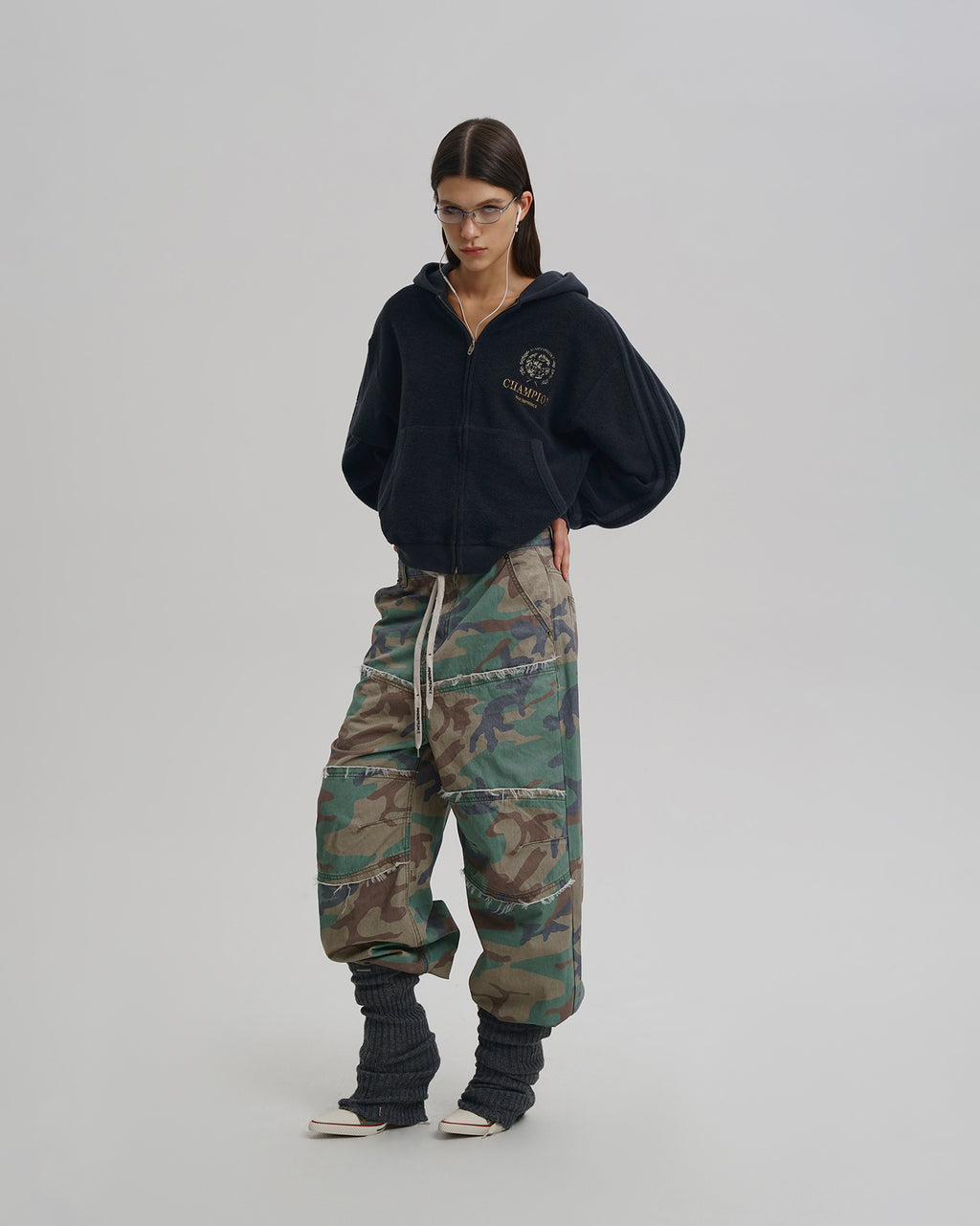 Champion Exclusive Embroidered Zip Hoodie