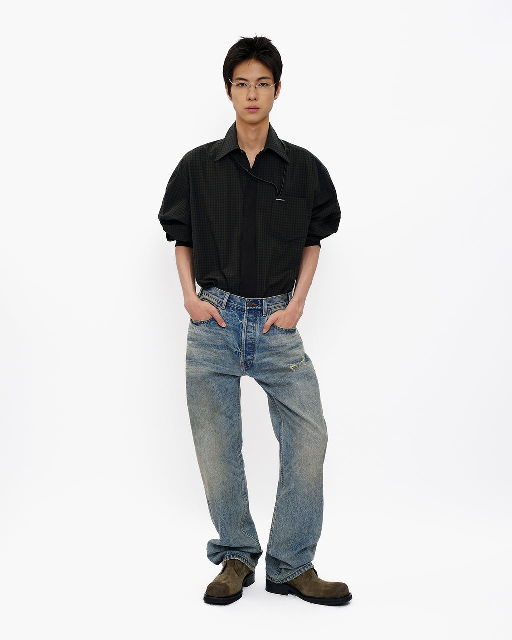 Oldschool Oversized Tie Shirt