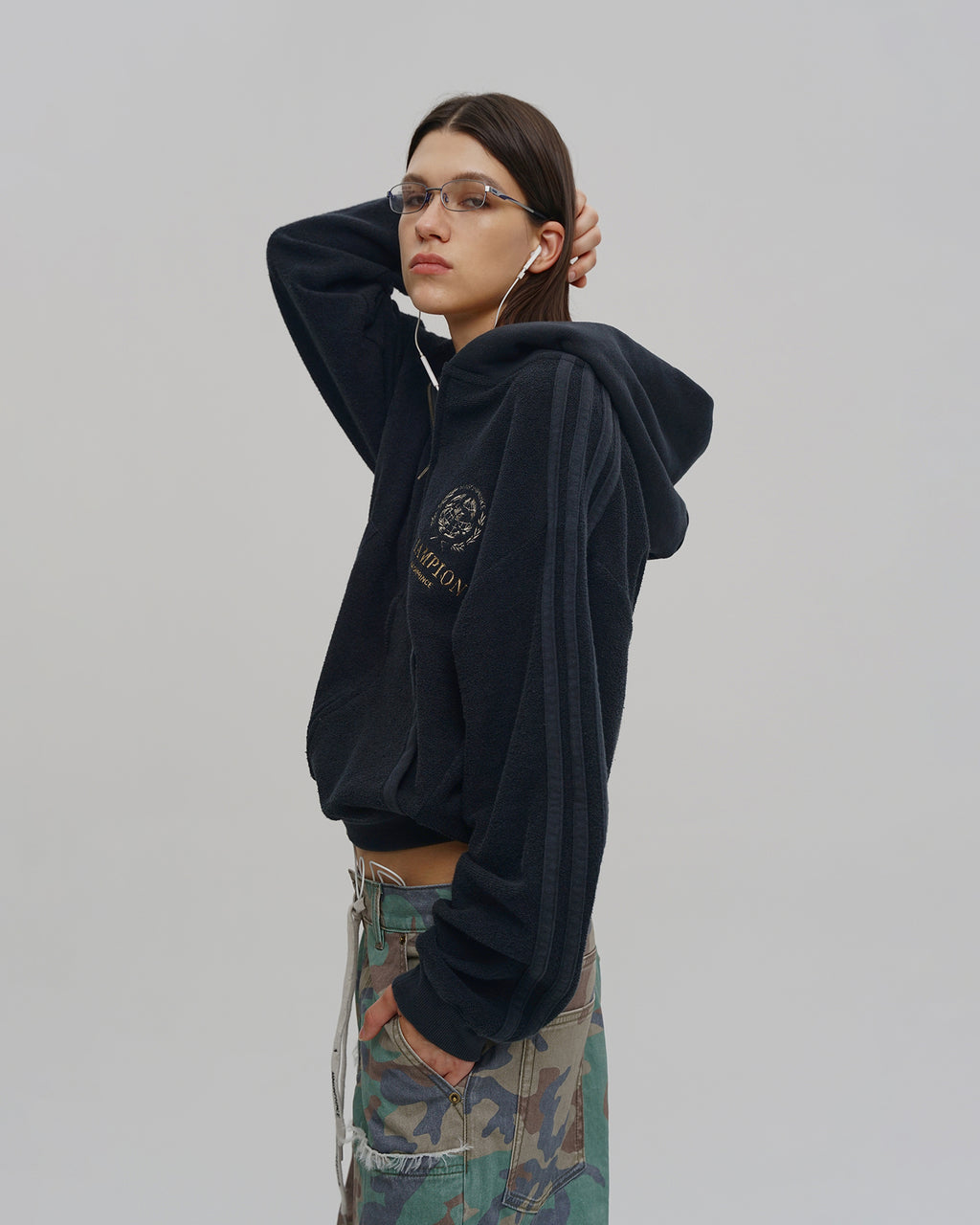 Champion Exclusive Embroidered Zip Hoodie