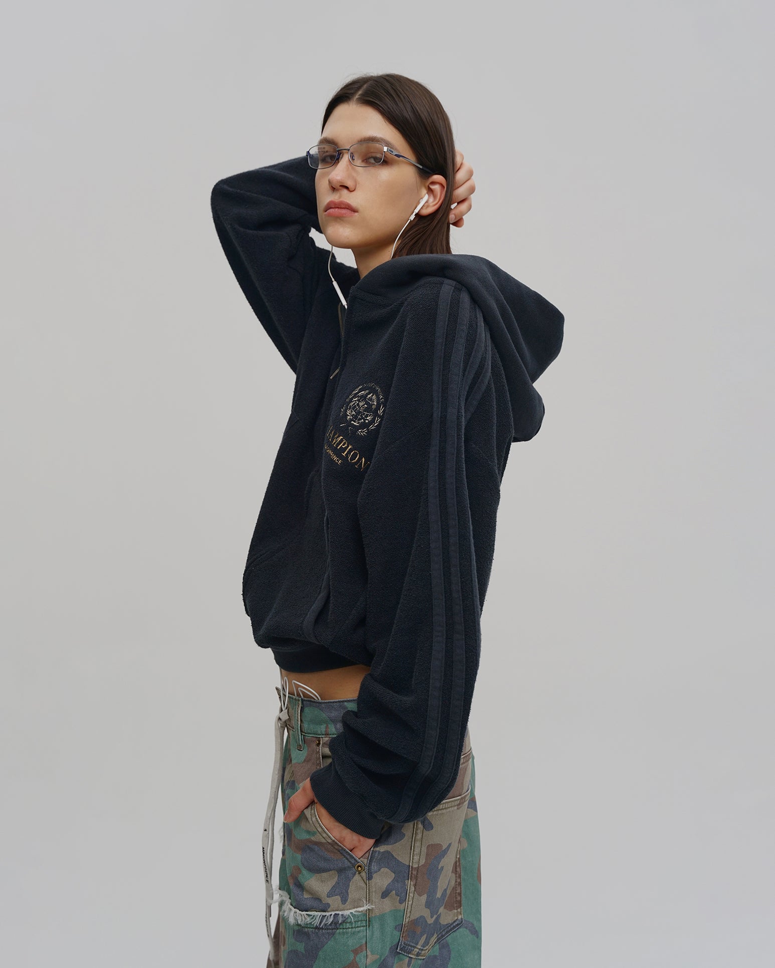 Champion Exclusive Embroidered Zip Hoodie