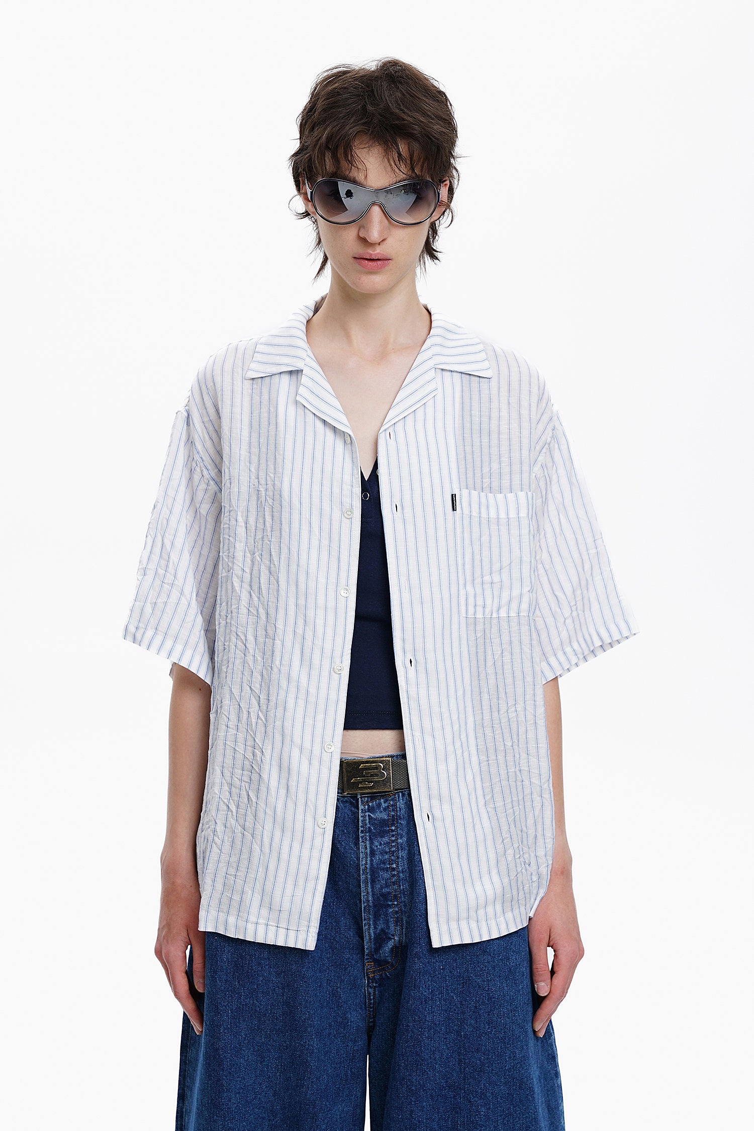 Waves in Linen Vacation Shirt