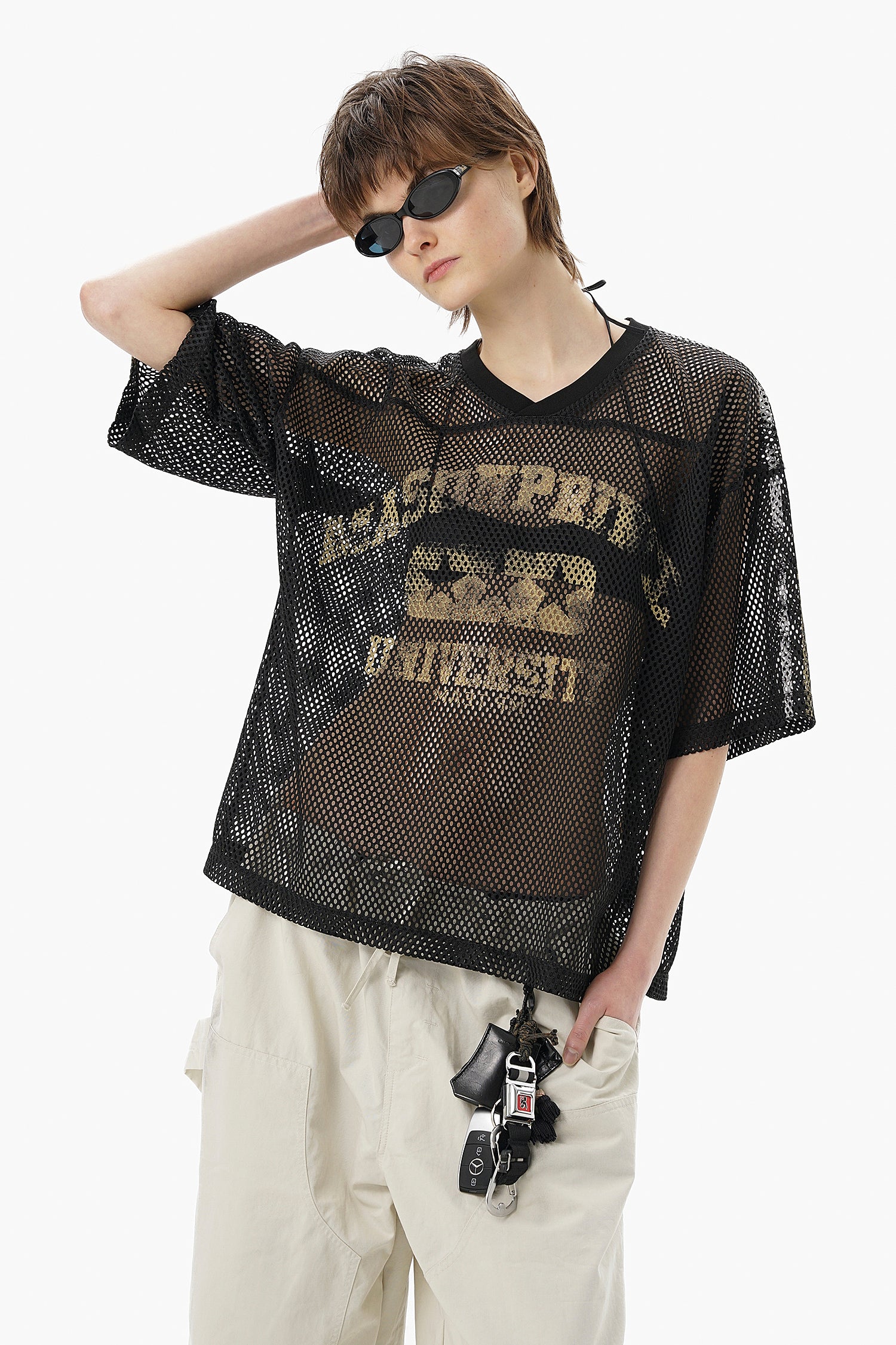 Mesh Sports Jersey Tee