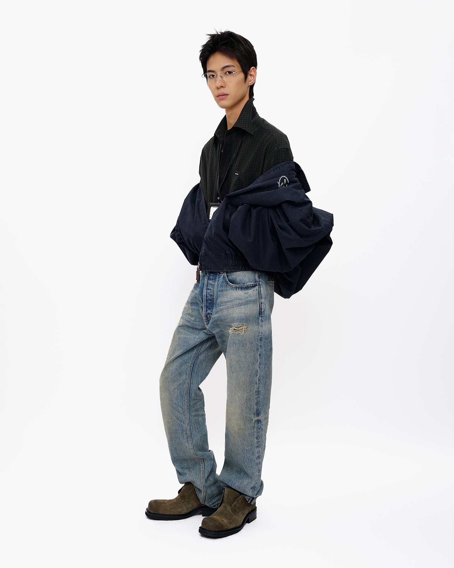 Oldschool Oversized Tie Shirt