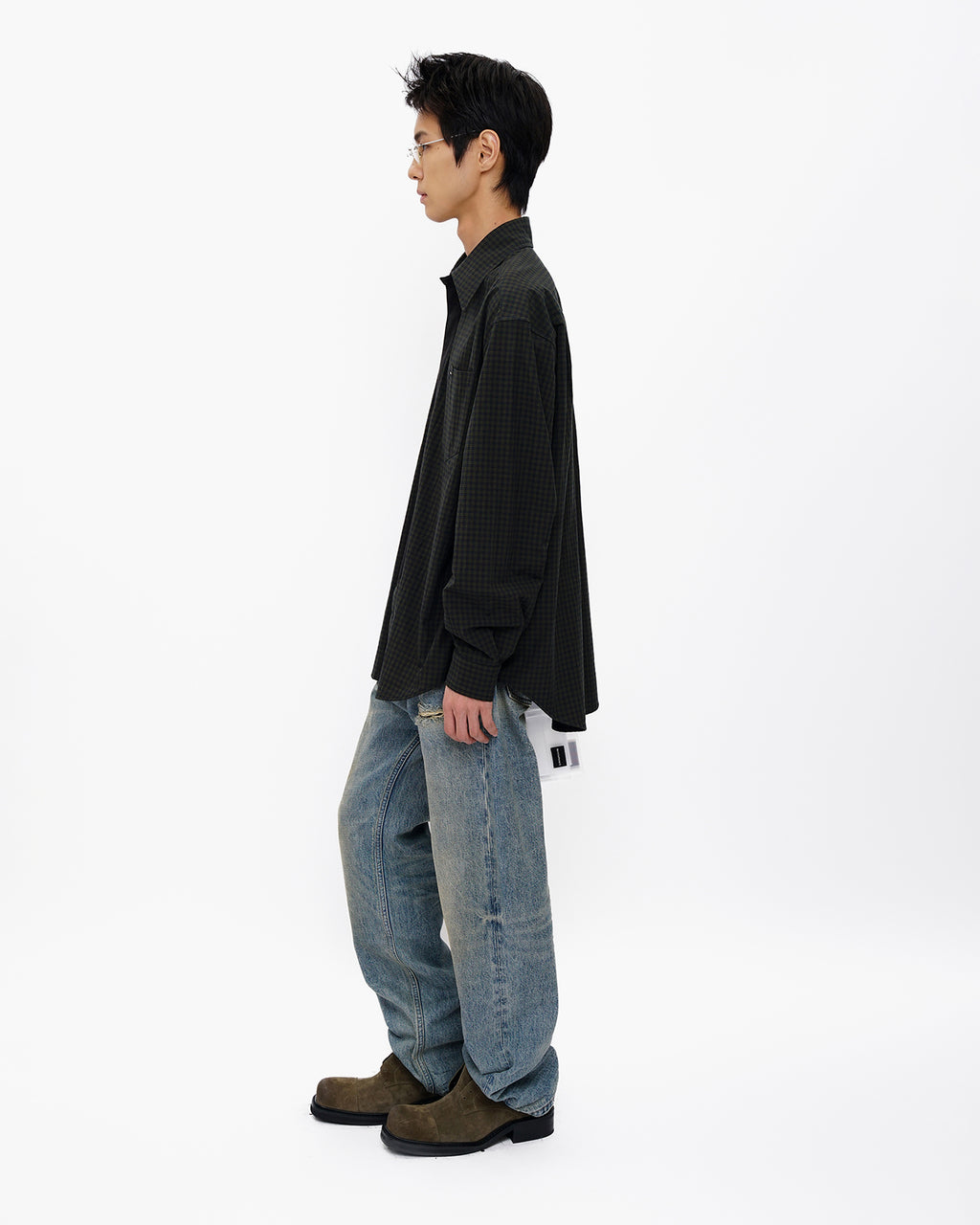 Oldschool Oversized Tie Shirt