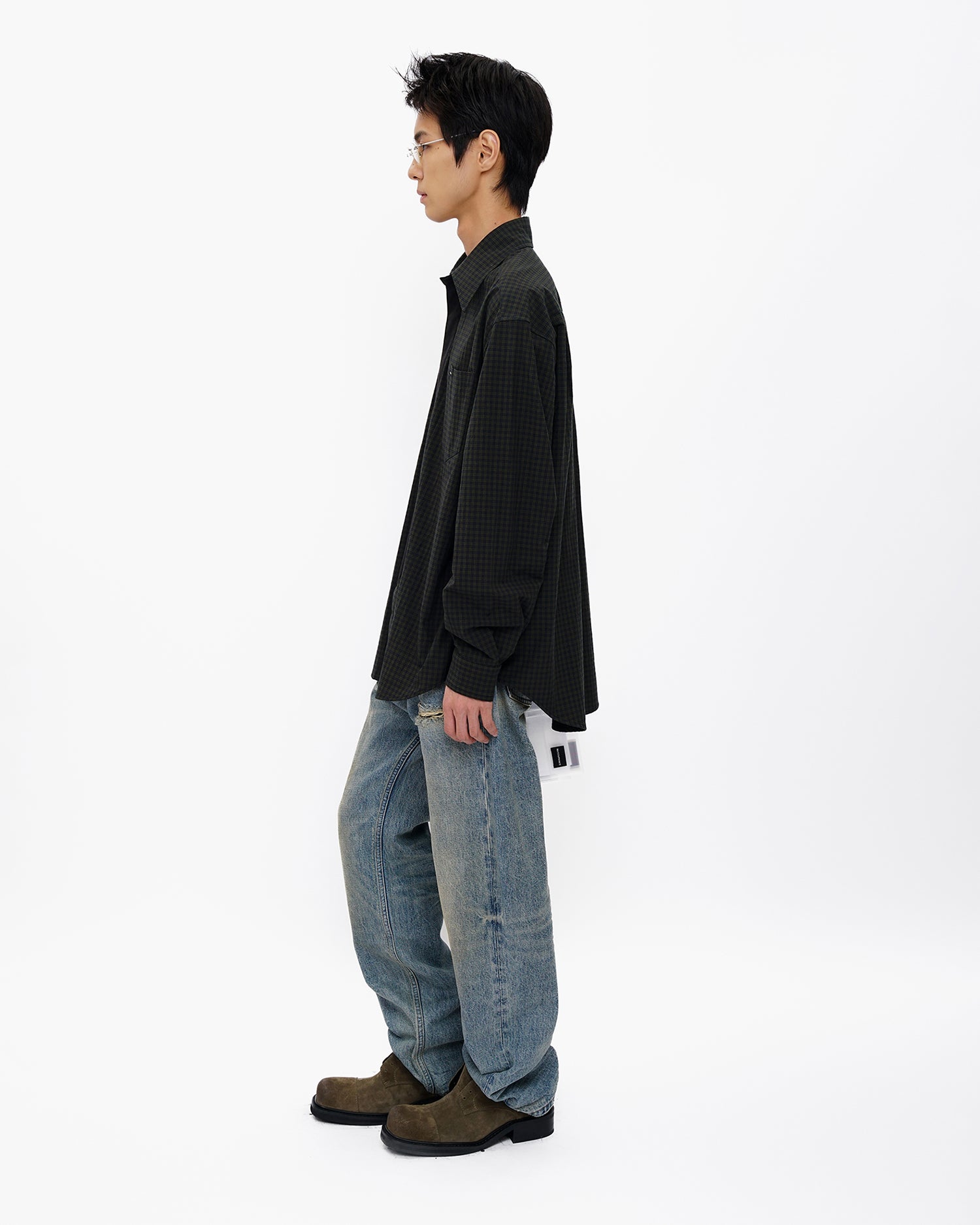 Oldschool Oversized Tie Shirt