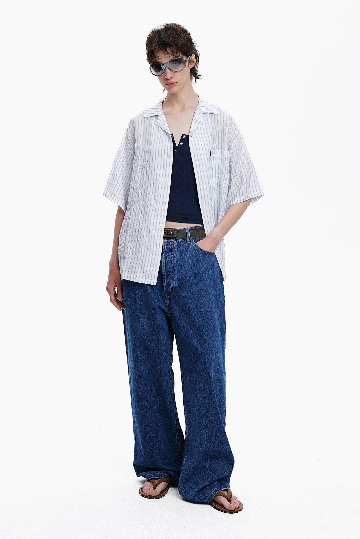 Waves in Linen Vacation Shirt
