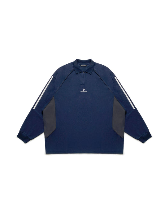 Knit retro polo - Longsleeves