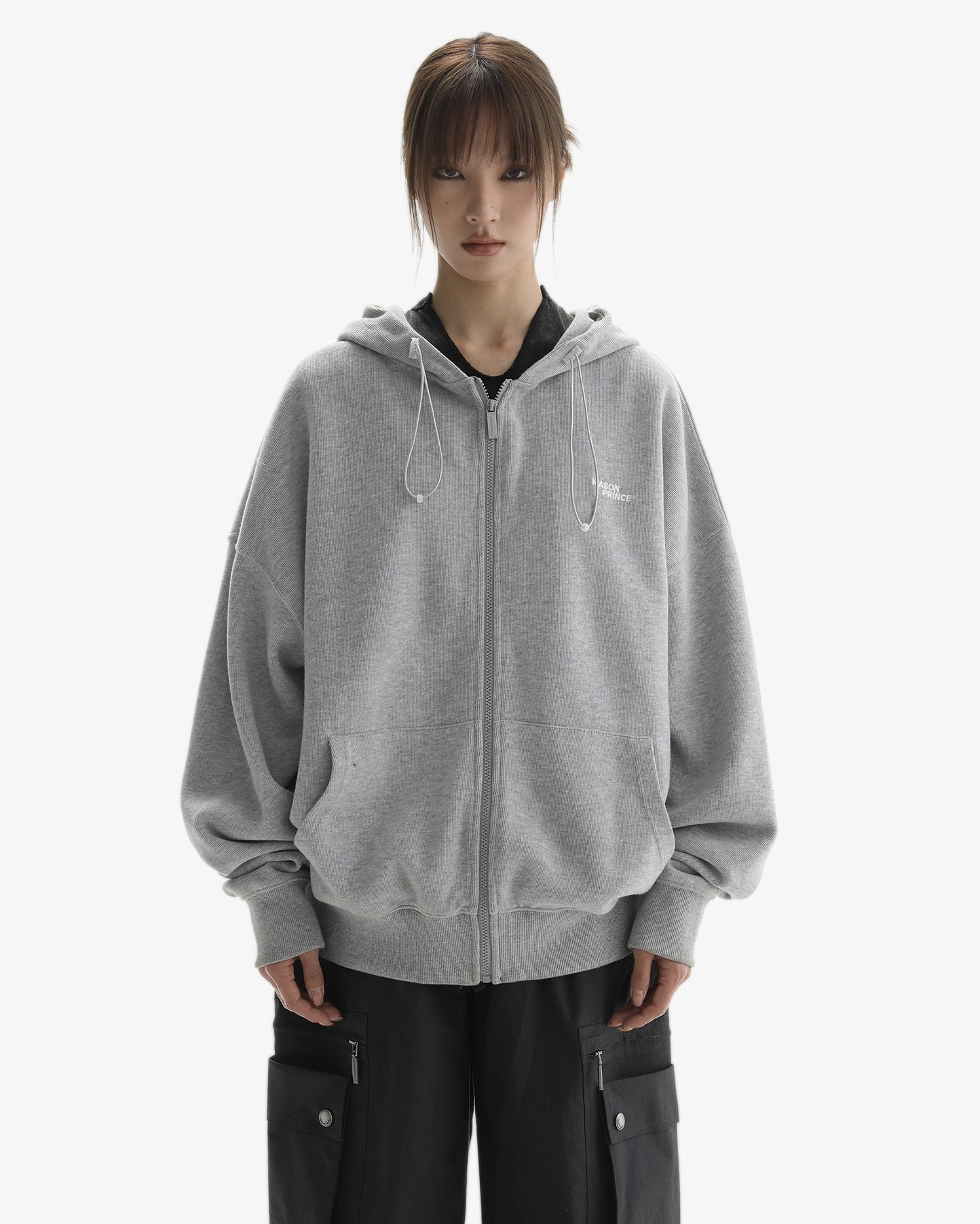 Vintage Oversized Zip Hoodie