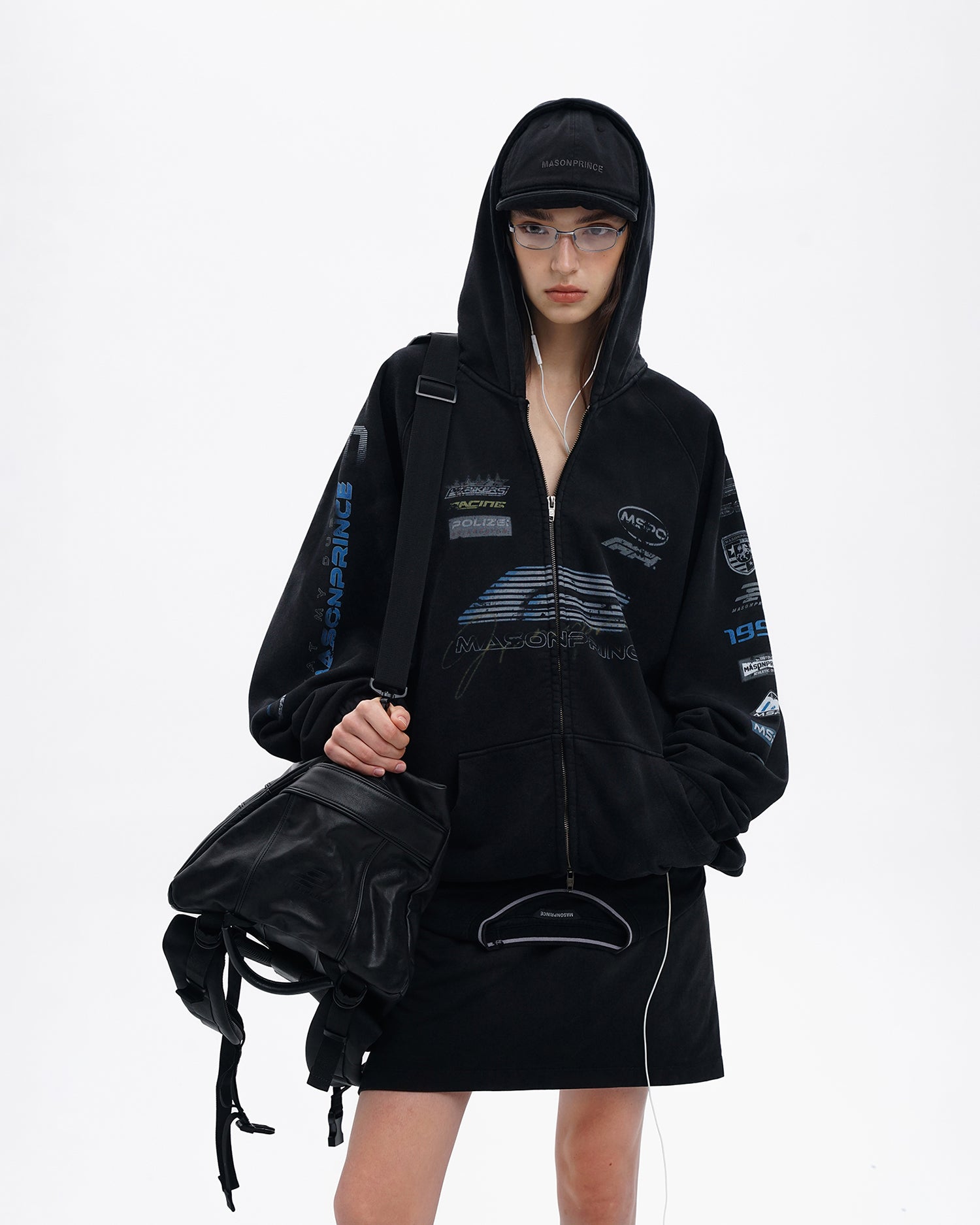 Racing Graphic Zip Hoodie