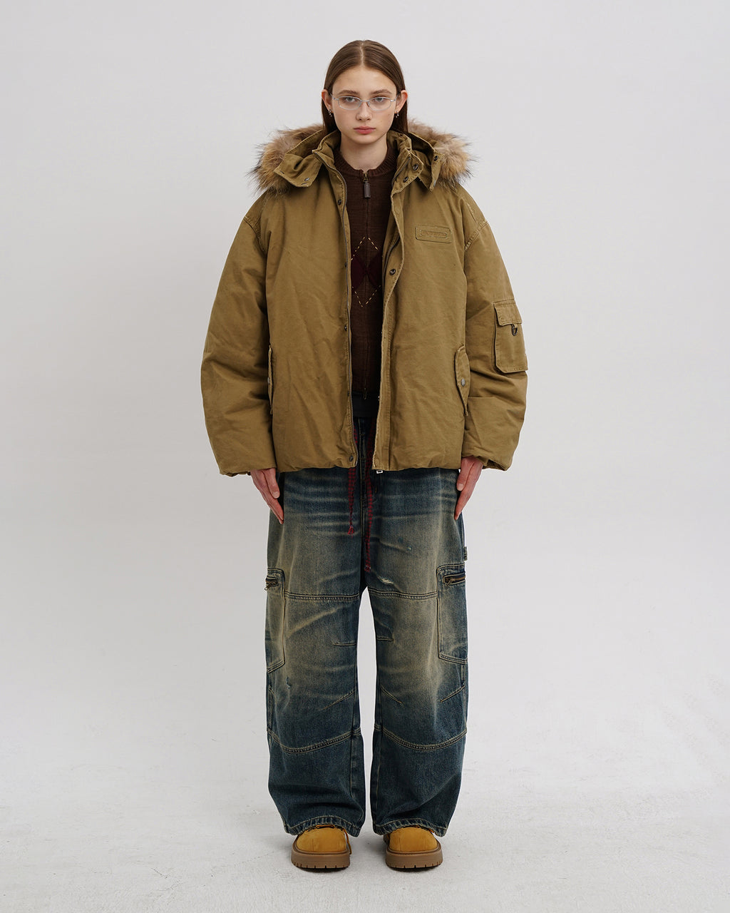 Vintage Fur Hood Parka