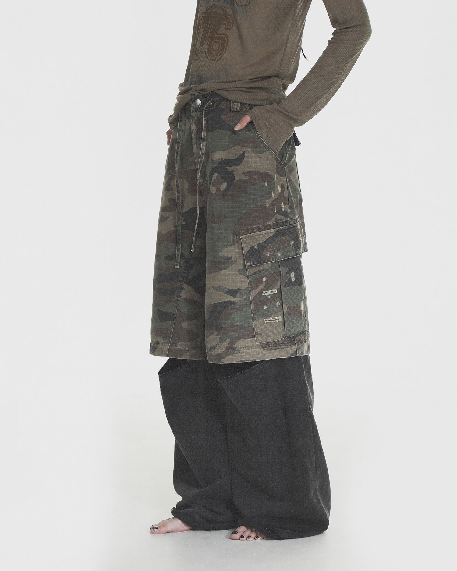 808 Modular Camo Knit Pants