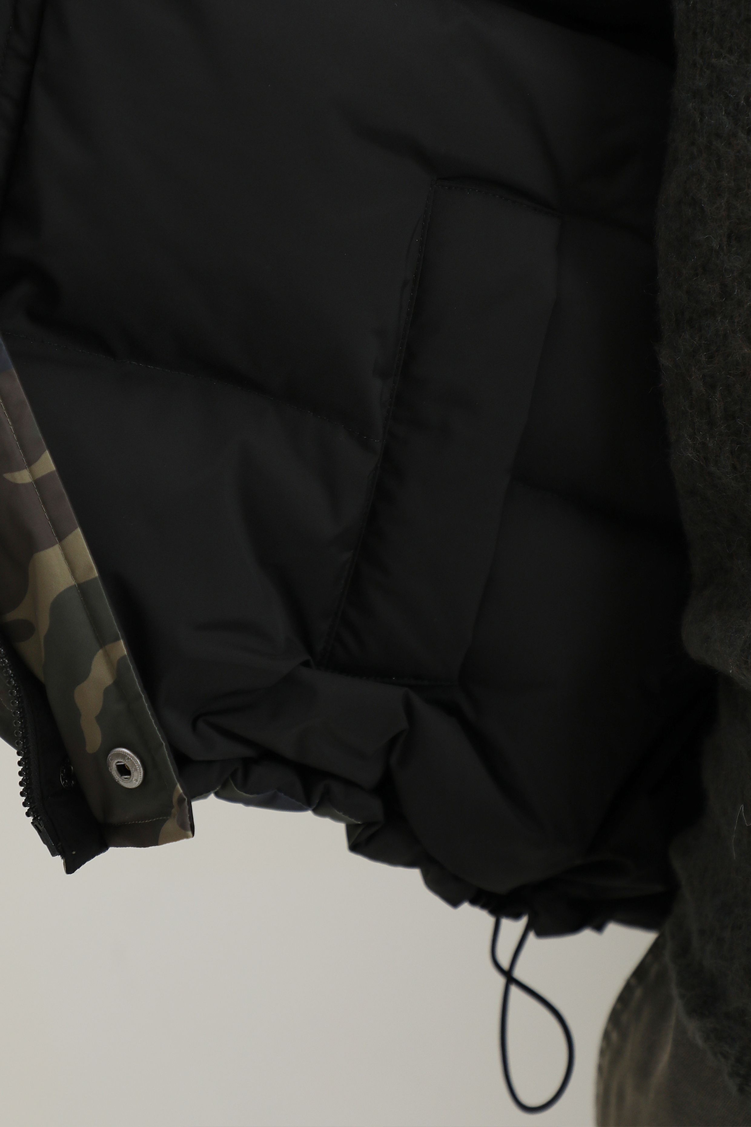 Reversible Camouflage Puffer Jacket