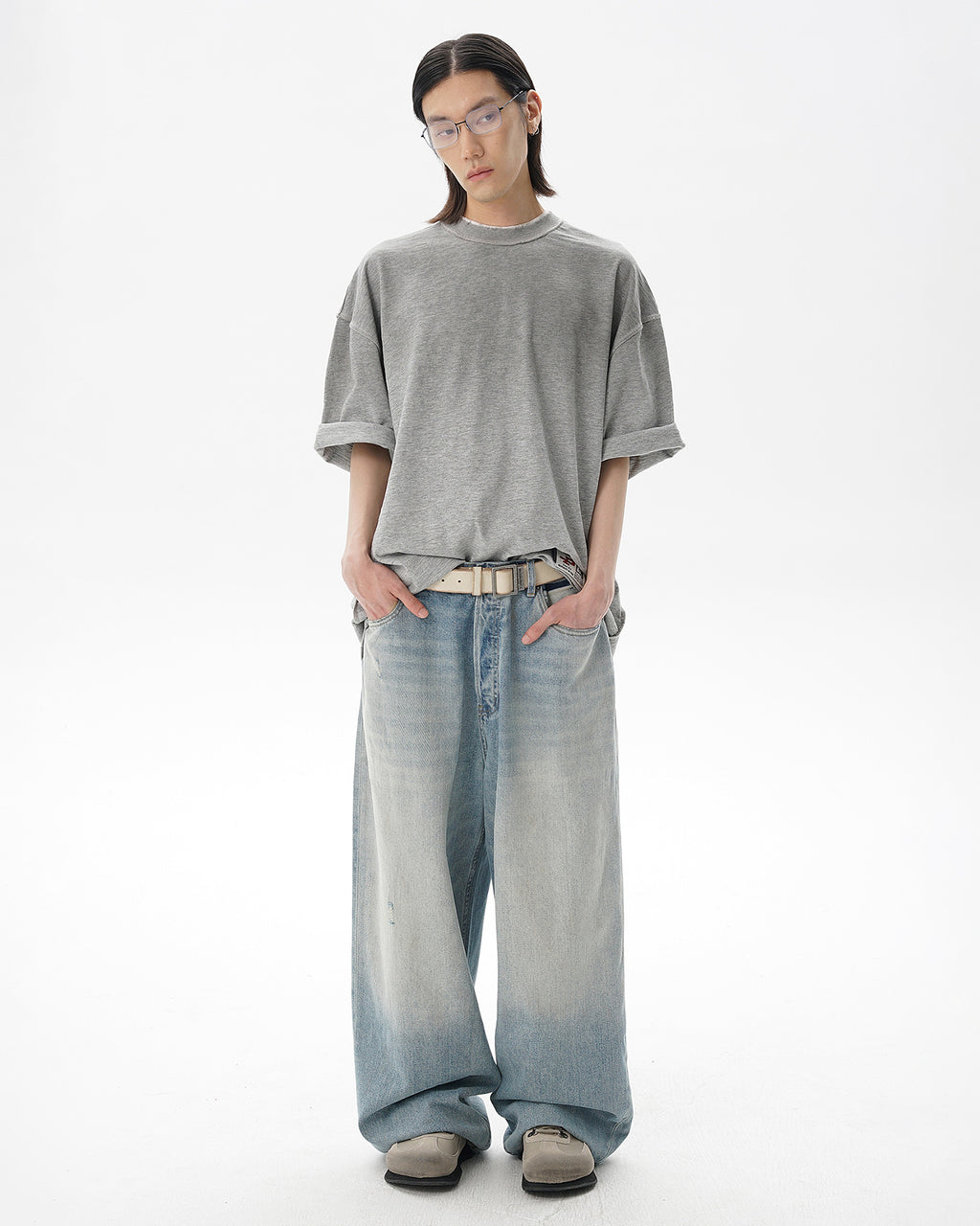 Multi-Process Smeared Dirty Jeans