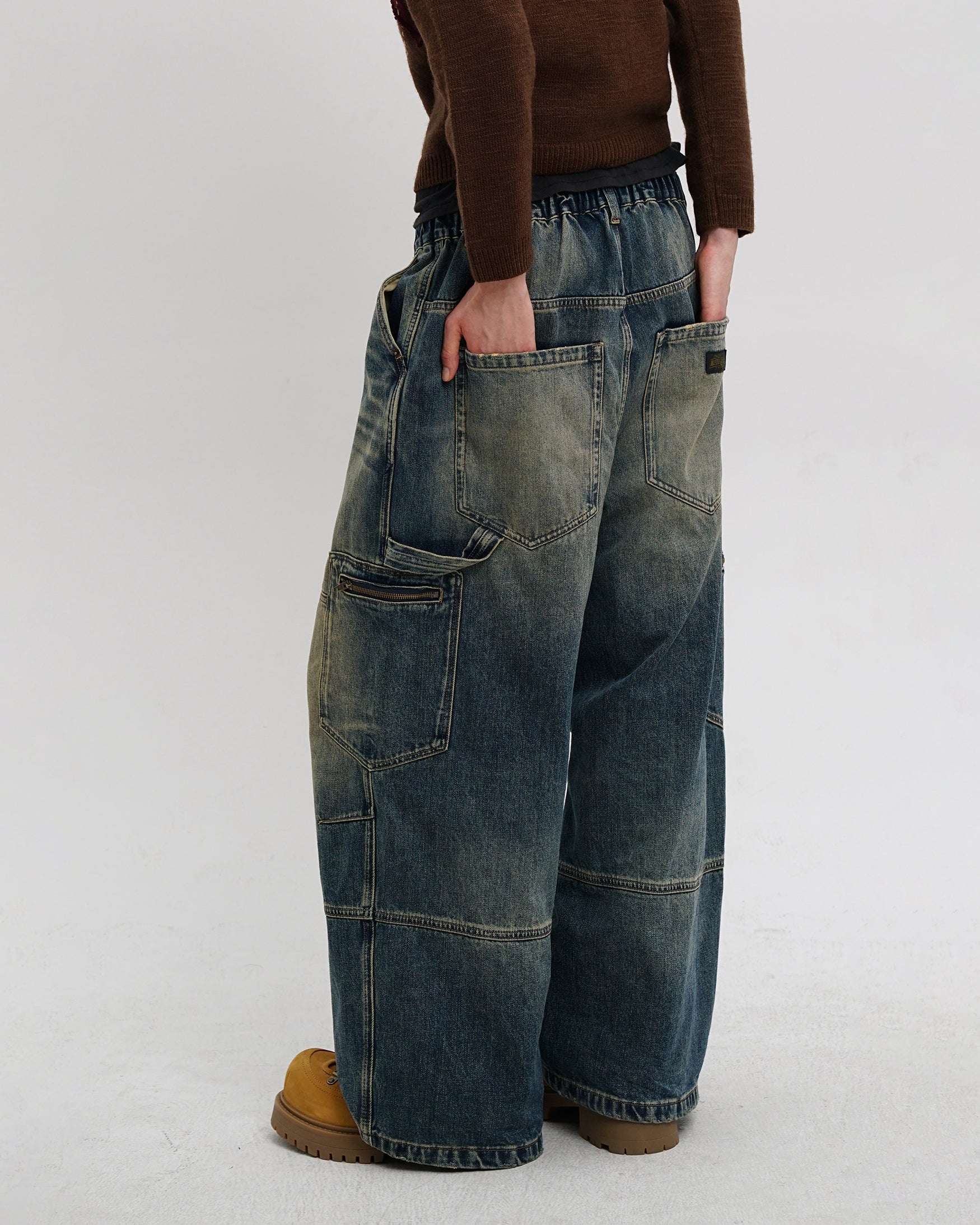 Globe Washed Wide Denim Pants