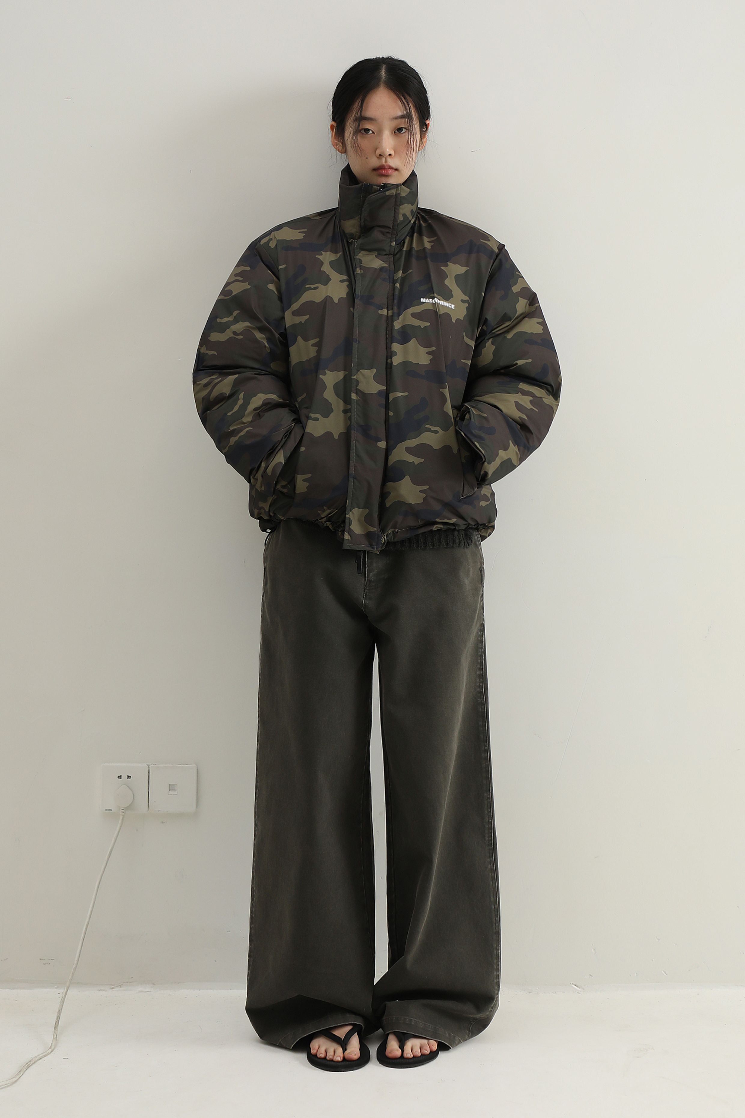 Reversible Camouflage Puffer Jacket