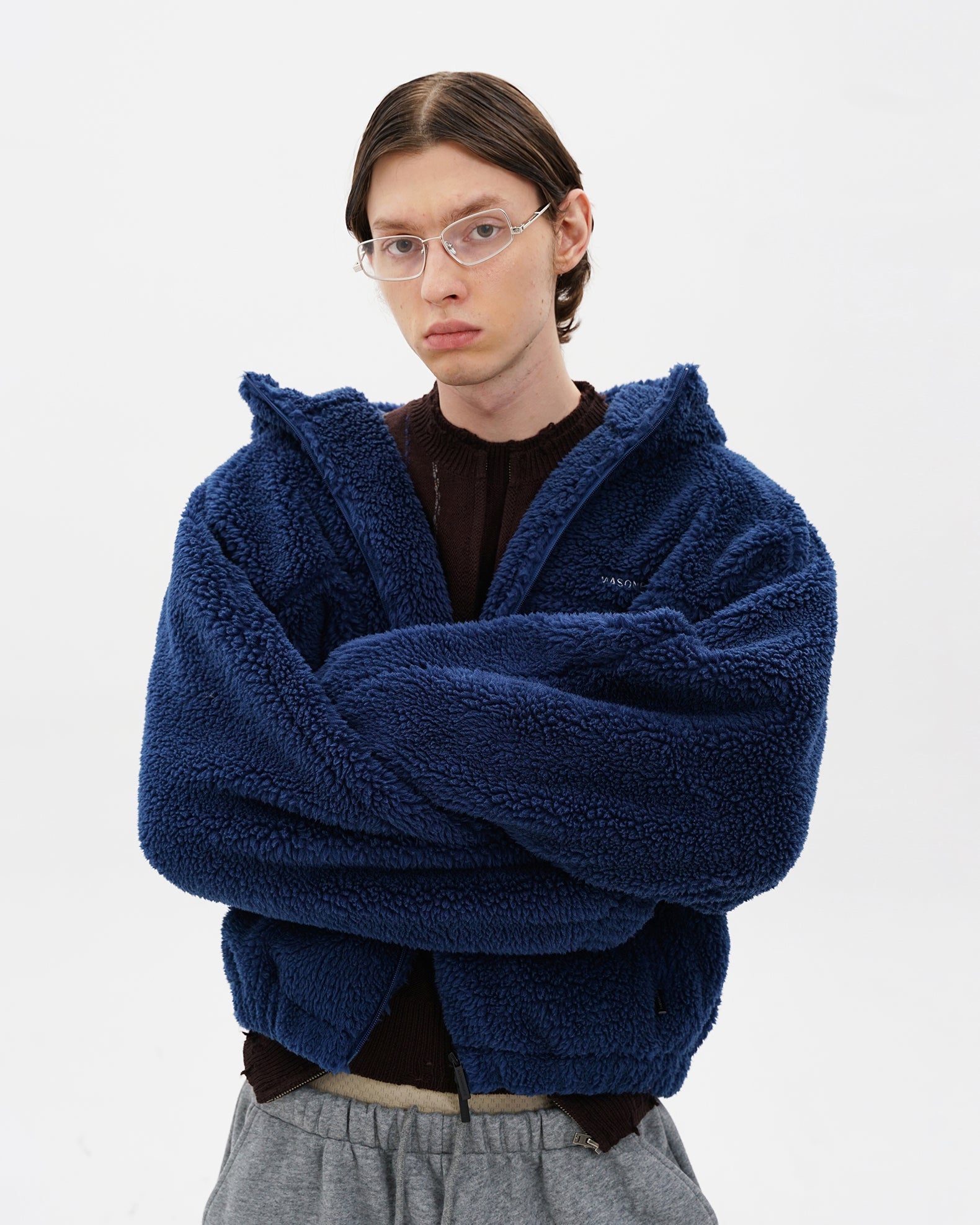 Anti-Static Sherpa Zip Hood Jacket