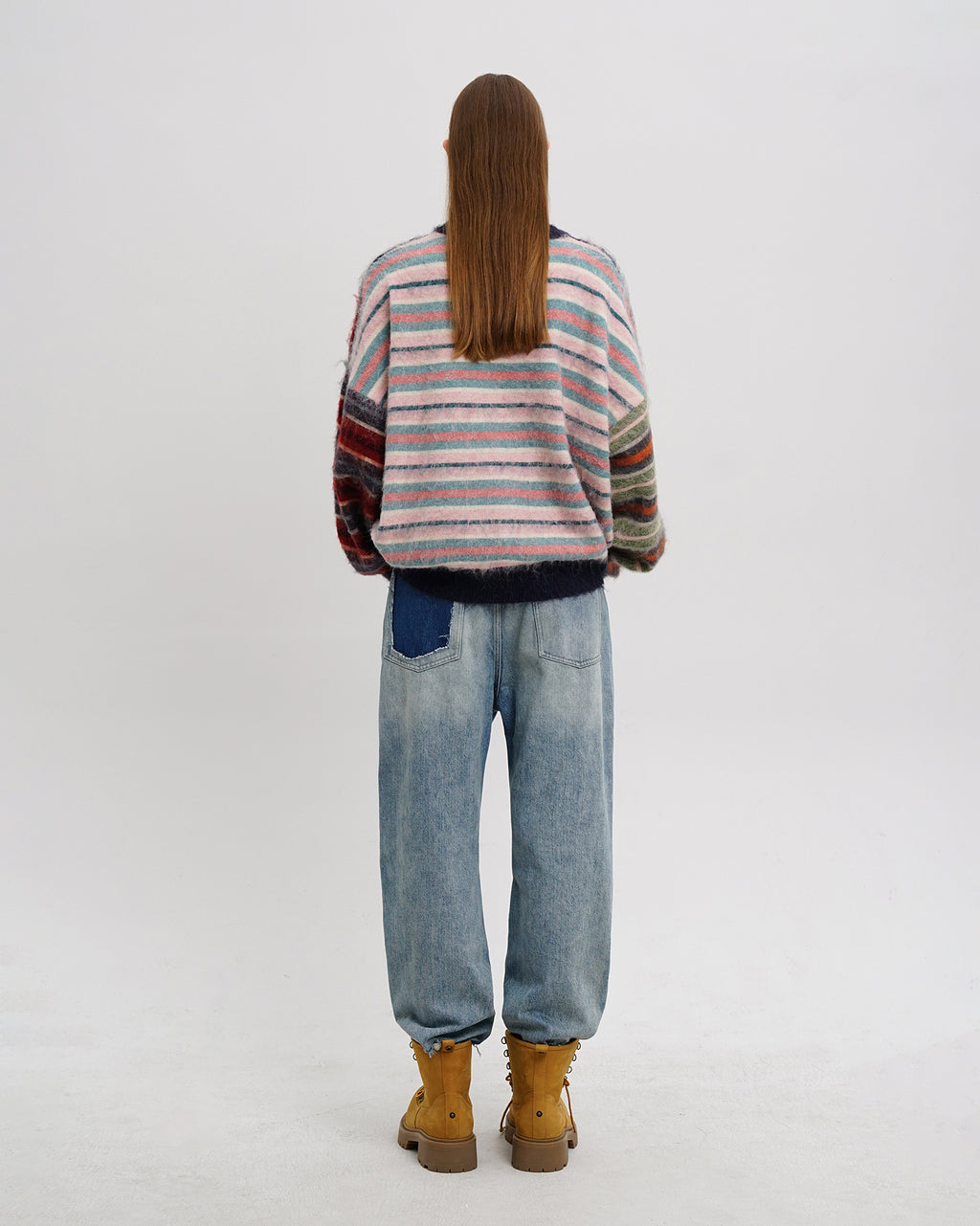 Vintage Fuzzy Stripe Knit