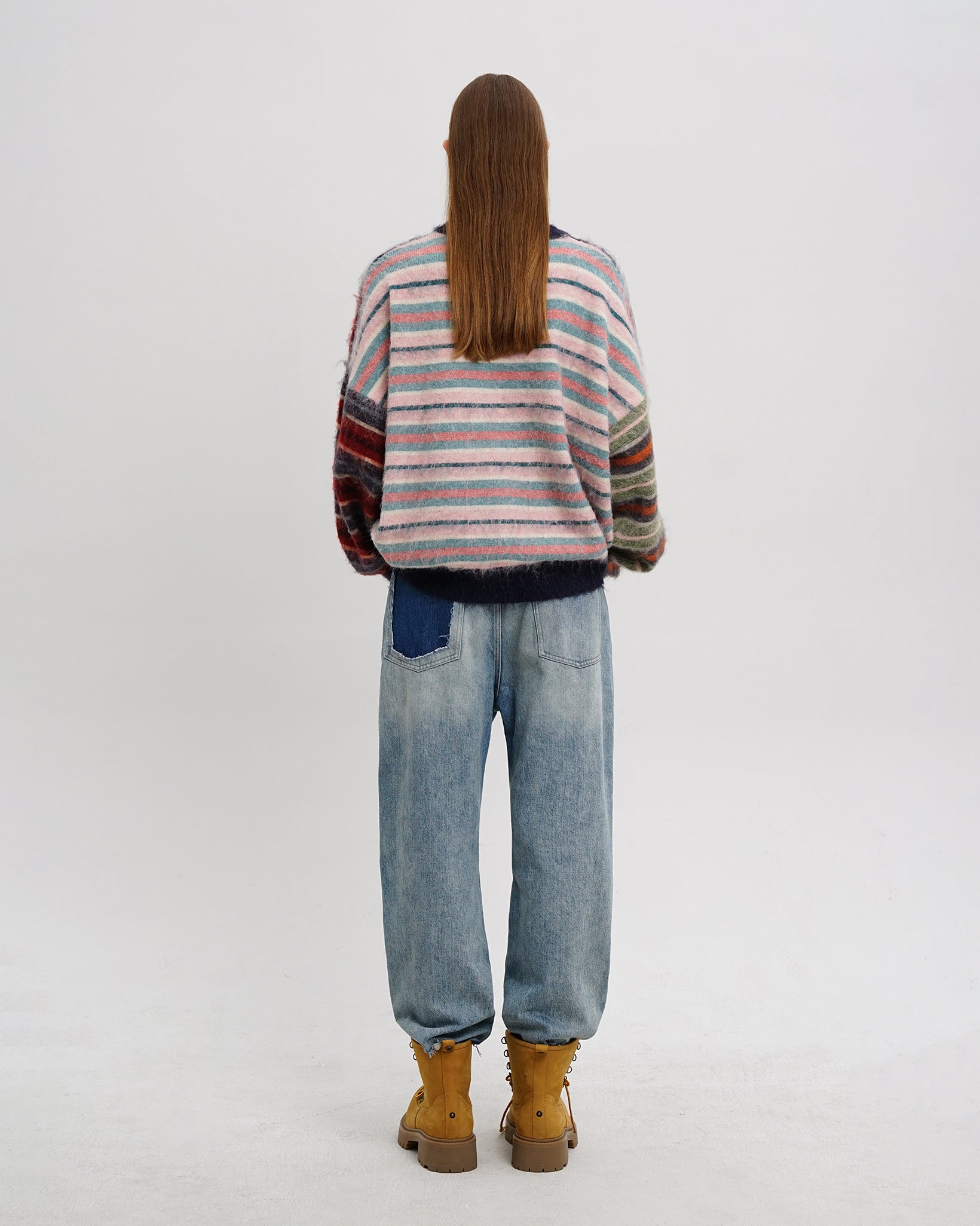 Vintage Fuzzy Stripe Knit
