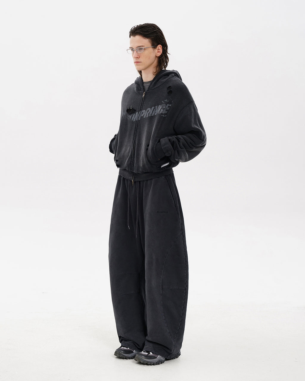 Iron Grey Cocoon Hoodie