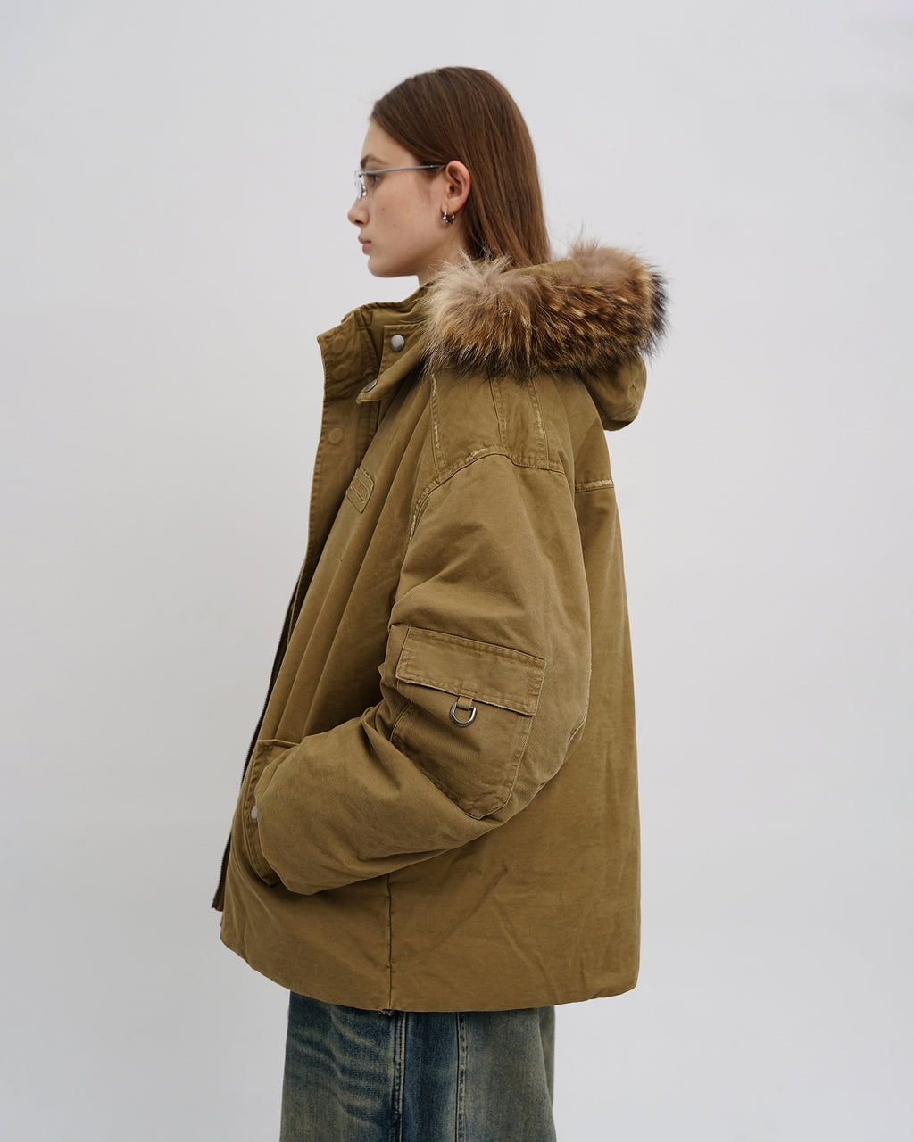 Vintage Fur Hood Parka