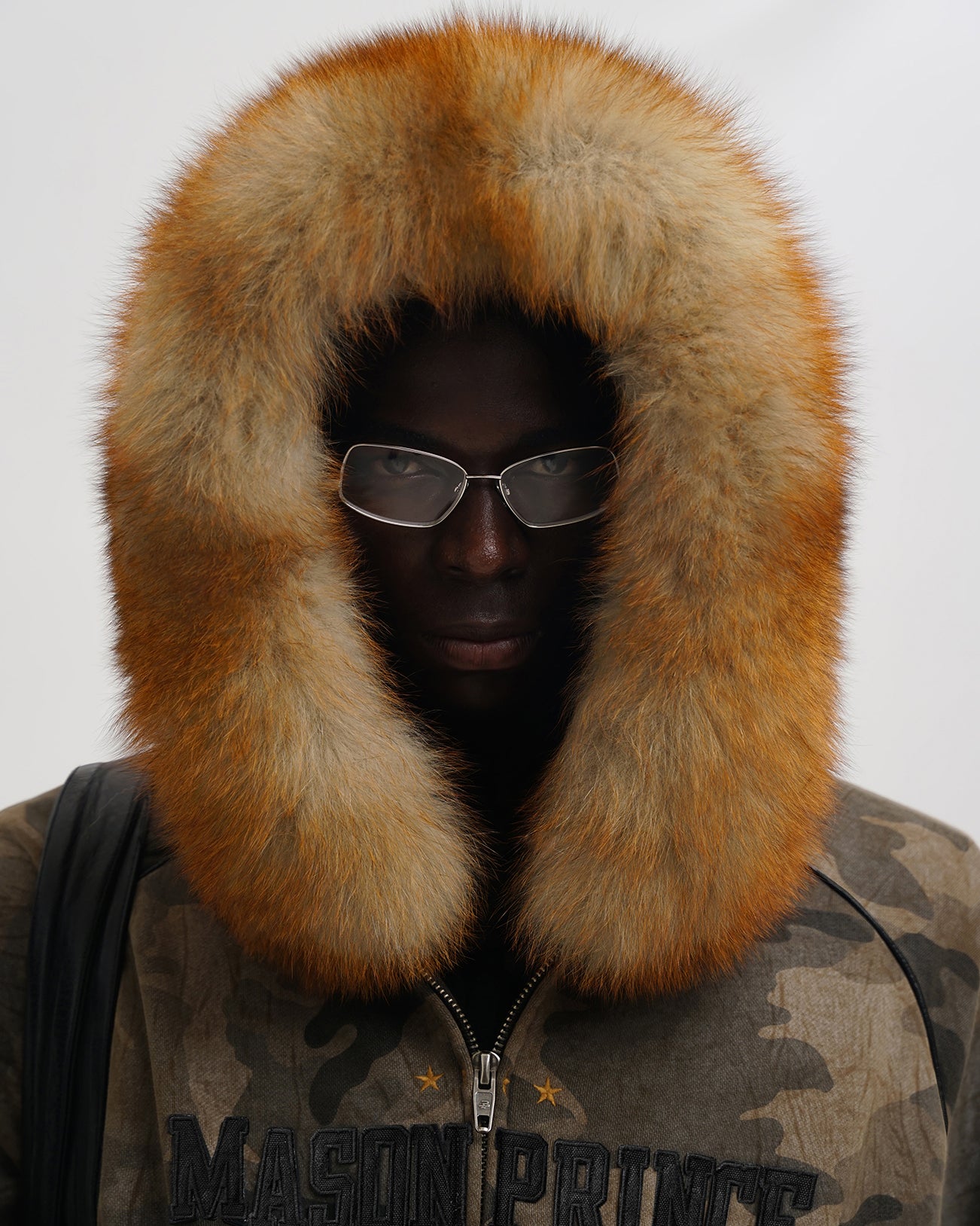 Fox Fur Camo Hooded Jacket